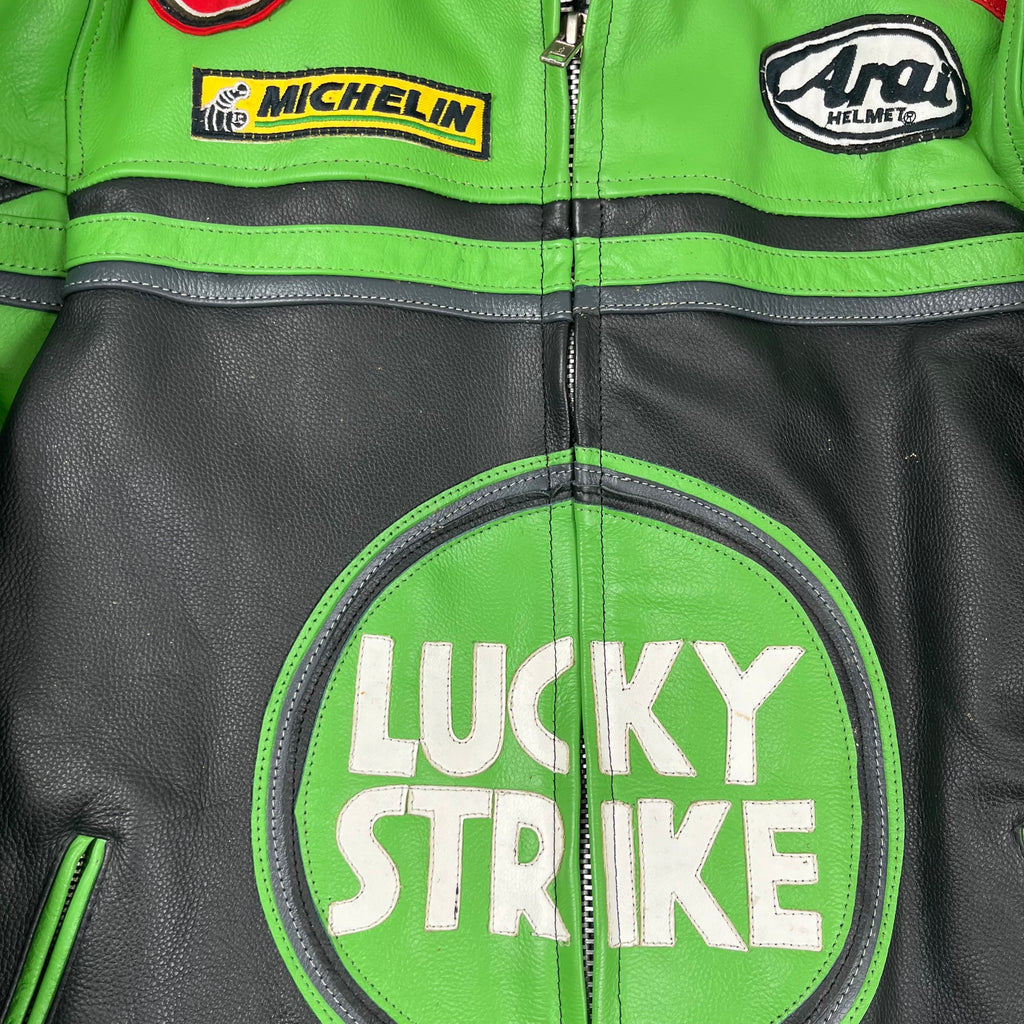 Lucky Strike Leather Moto Jacket L