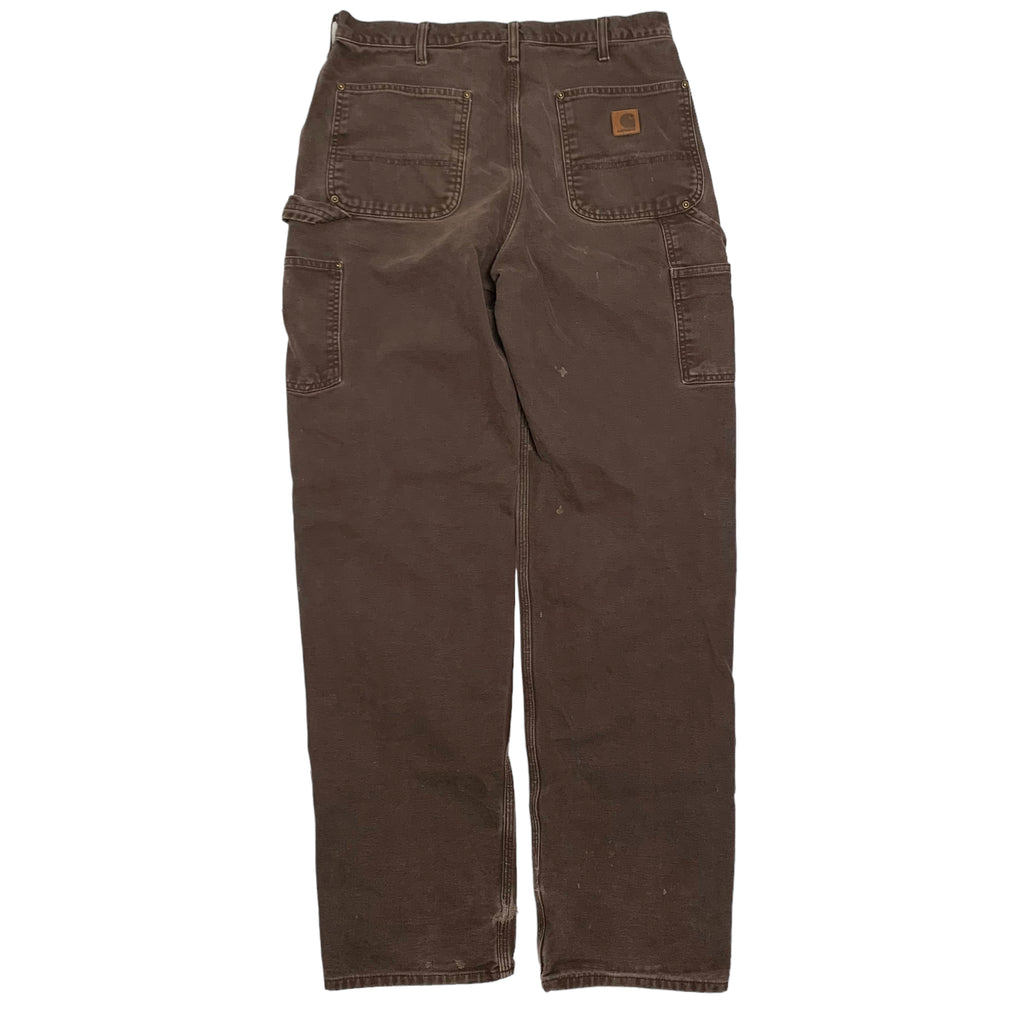 Brown Carhartt Repaired Double Knee Denim 32