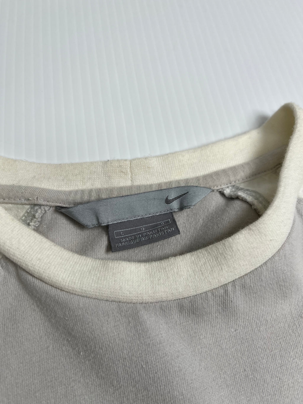 Y2K Nike Two Tone Big Swoosh Tee L