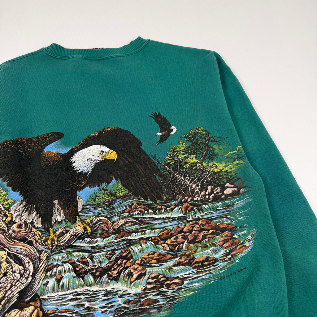 Vintage Colorado Eagle AOP Nature Crewneck L