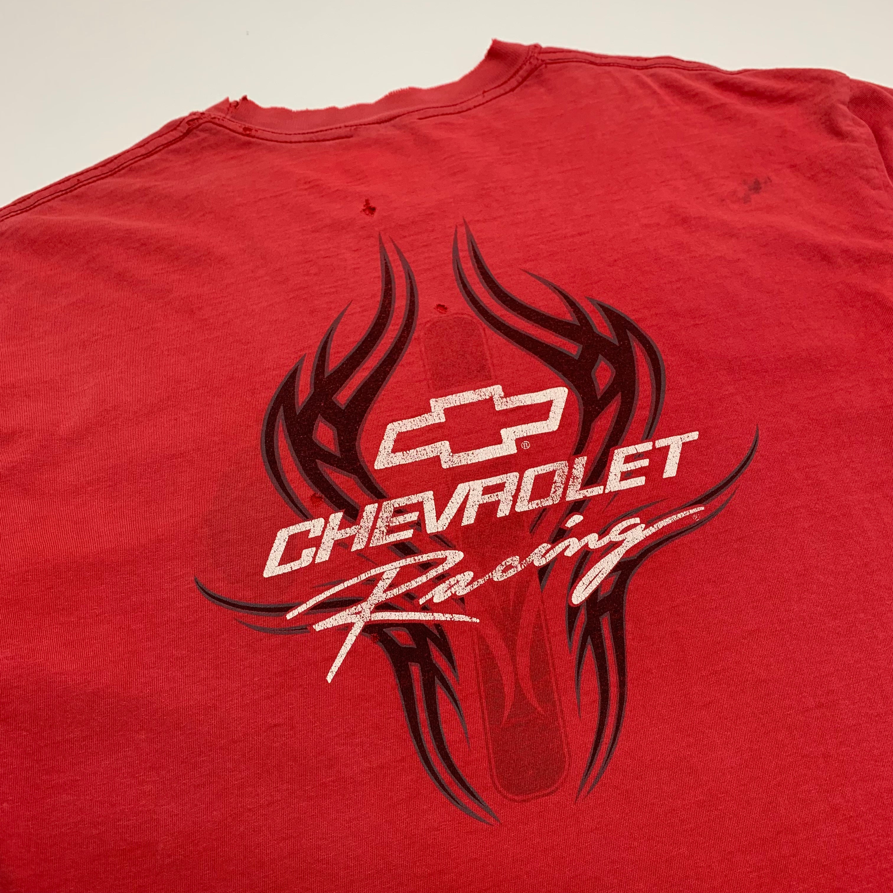Faded Red Chevrolet Racing Tee L