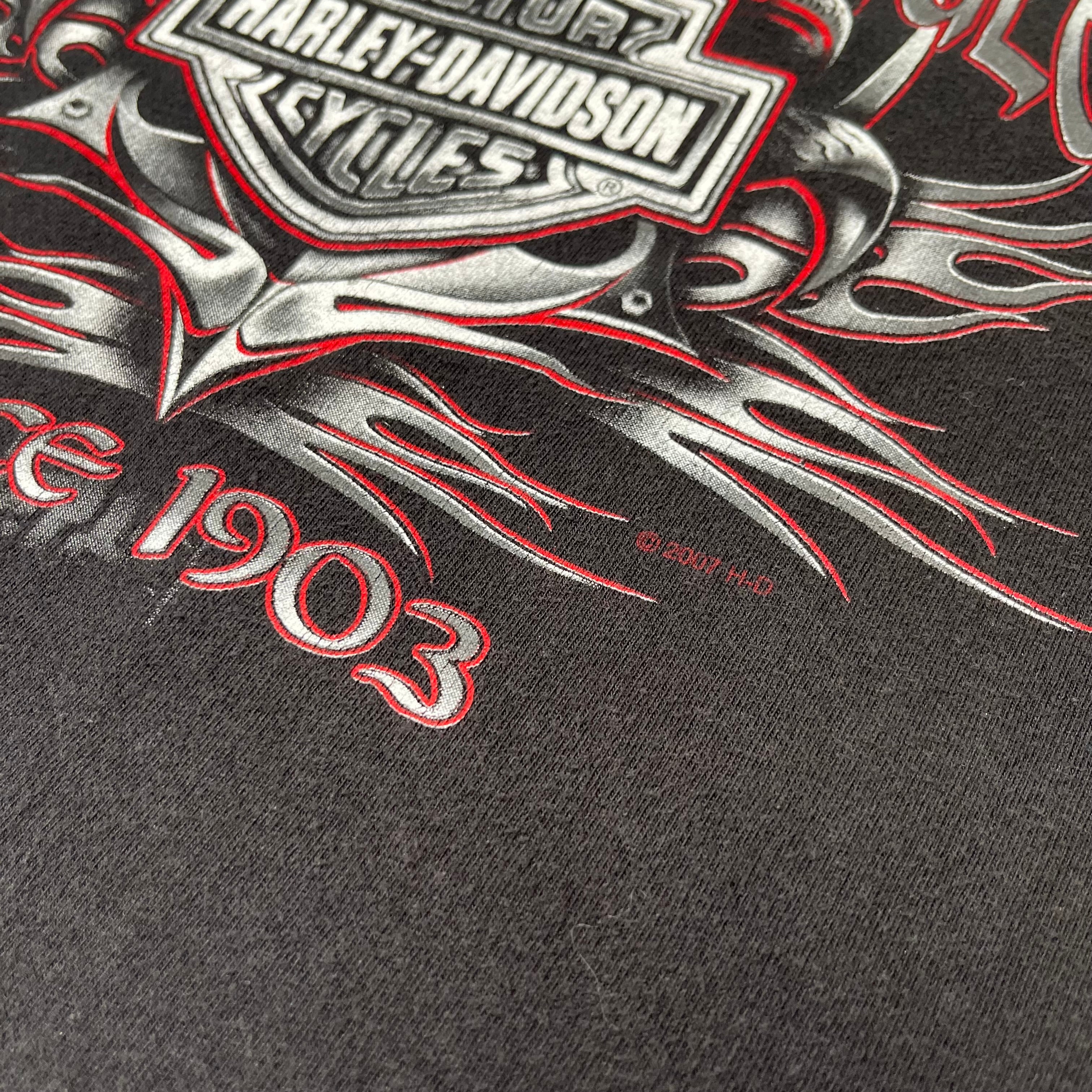 Harley Davidson Fat Boys Rule Red Deer Alberta Tee L