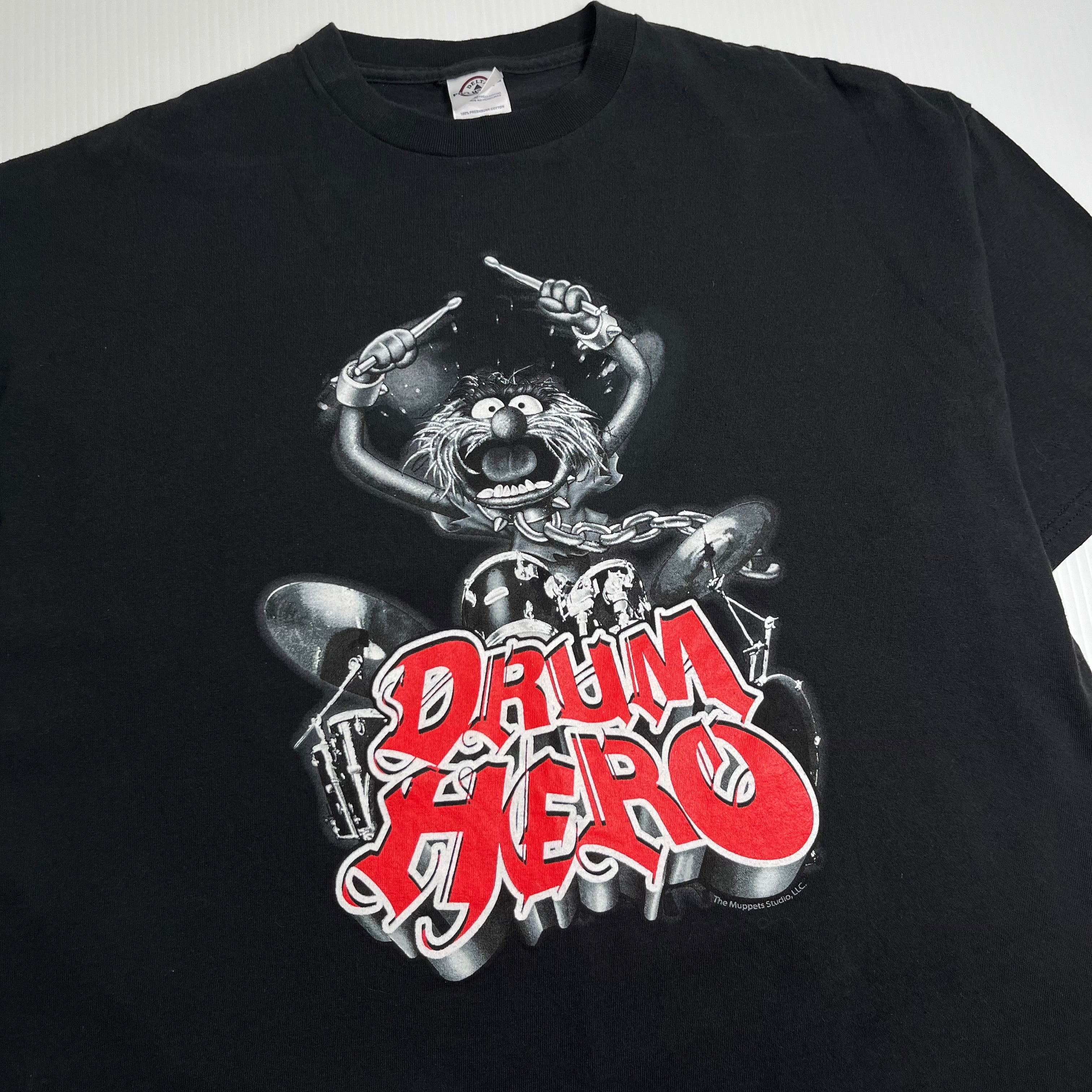 Vintage Sesame Street Drum Hero Graphic Tee XL