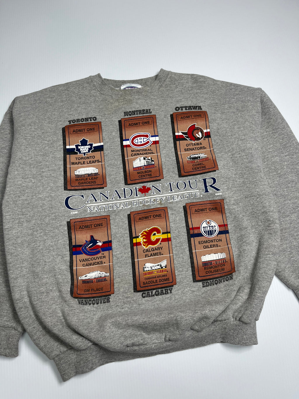 Vintage NHL Canadian Tour Crewneck XL