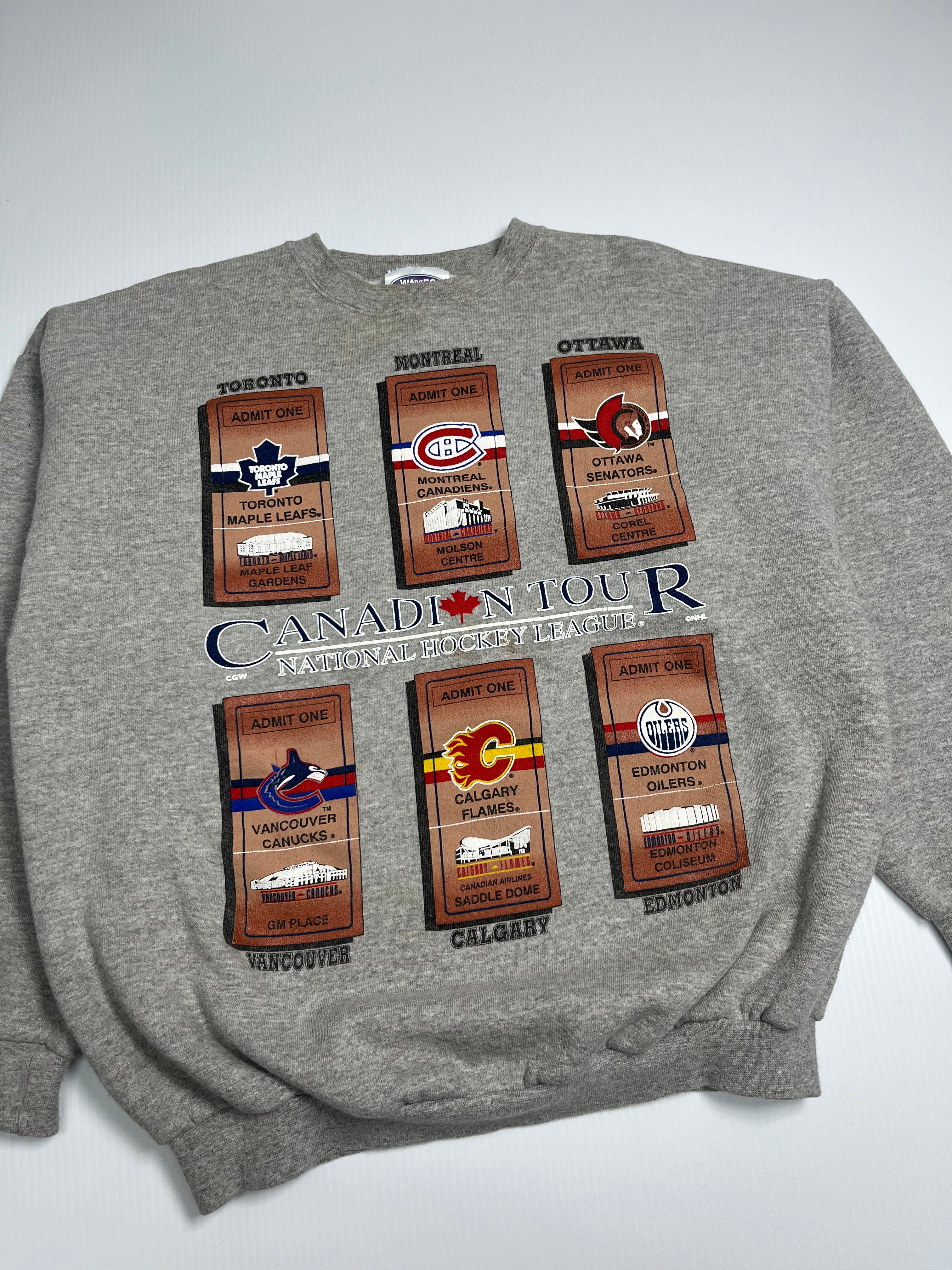 Vintage NHL Canadian Tour Crewneck XL