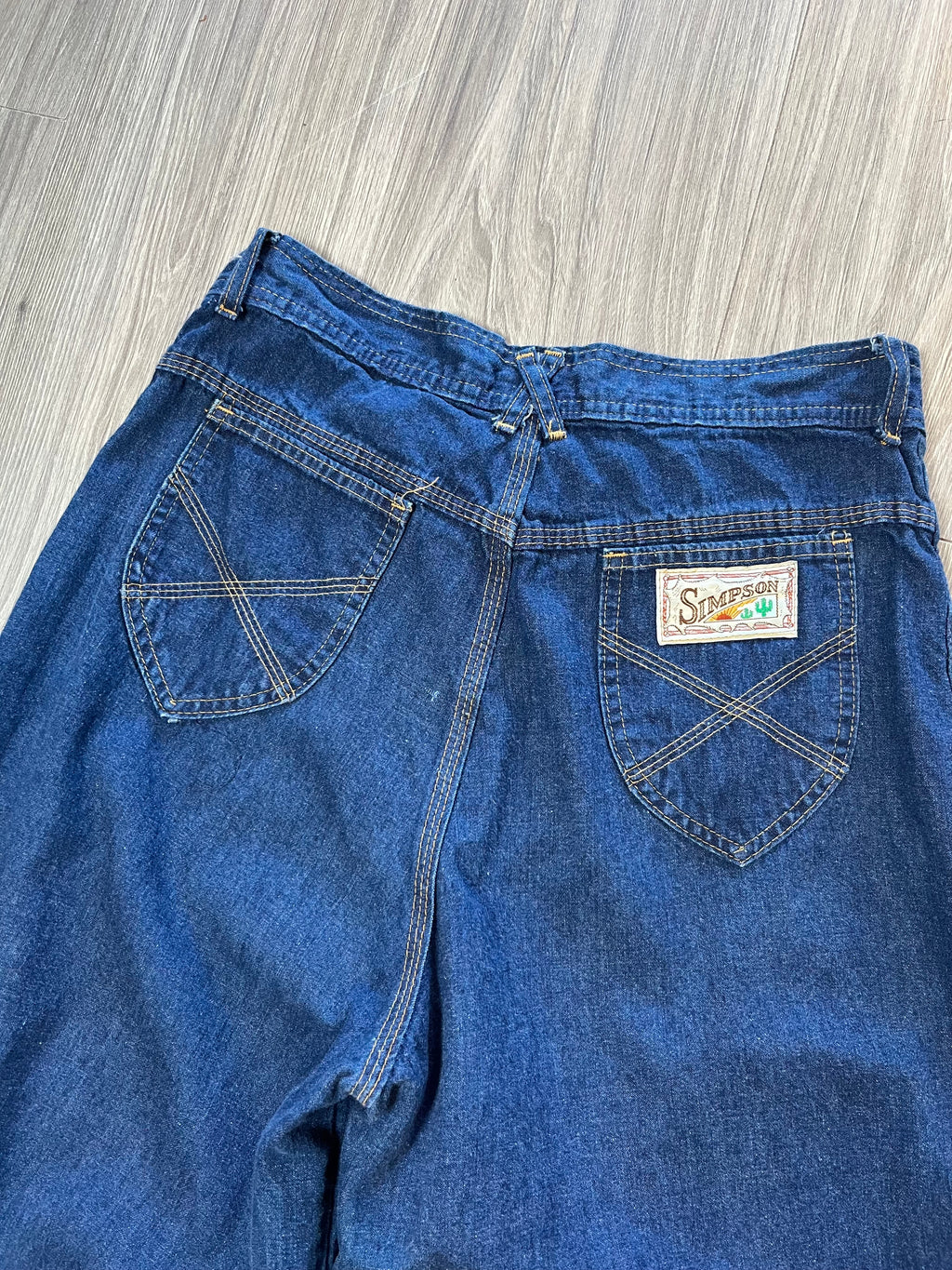Vintage Simpson Dark Wash Baggy Denim 31
