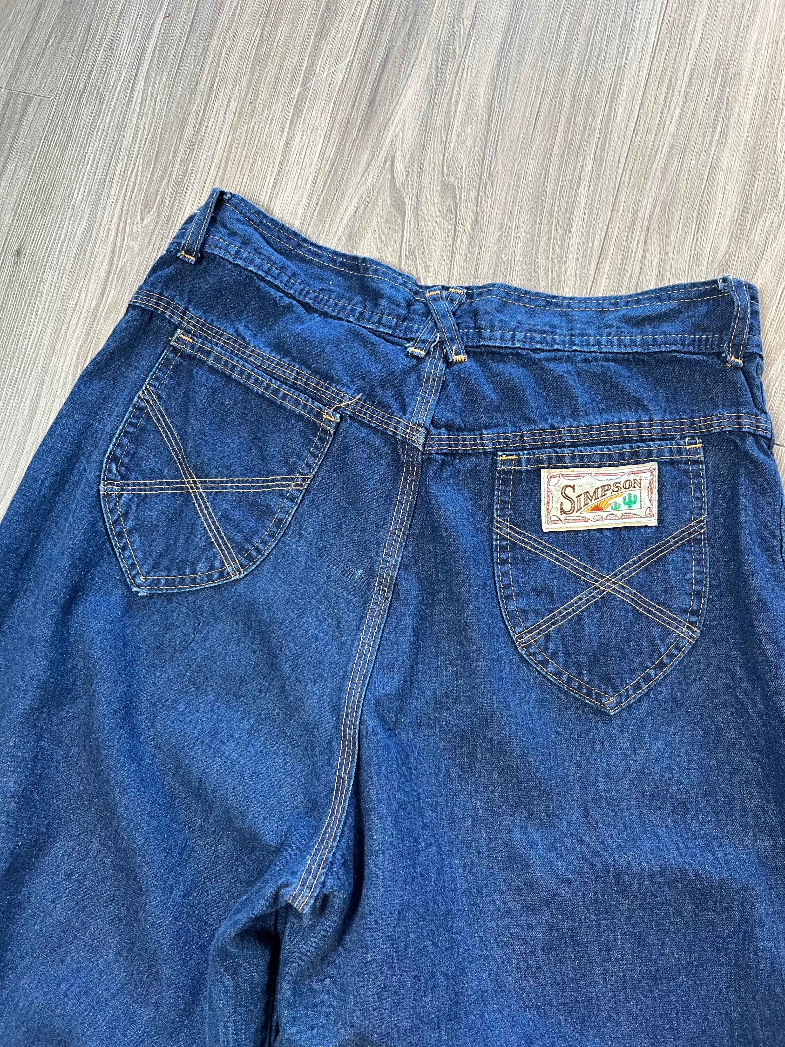 Vintage Simpson Dark Wash Baggy Denim 31