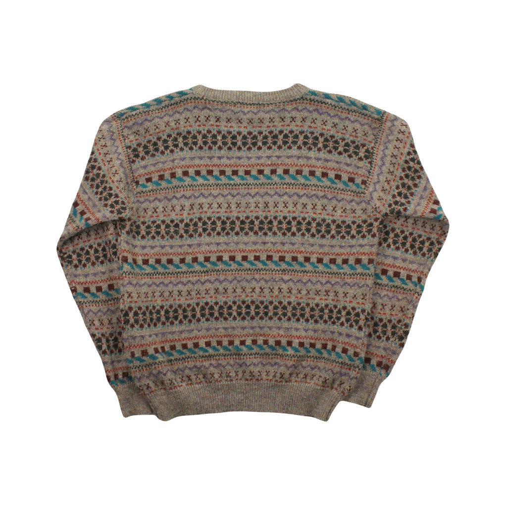 Vintage Chauvin Pattern Knit Sweater L
