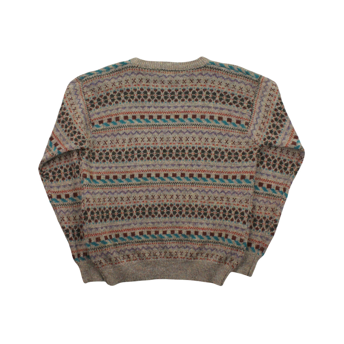 Vintage Chauvin Pattern Knit Sweater L