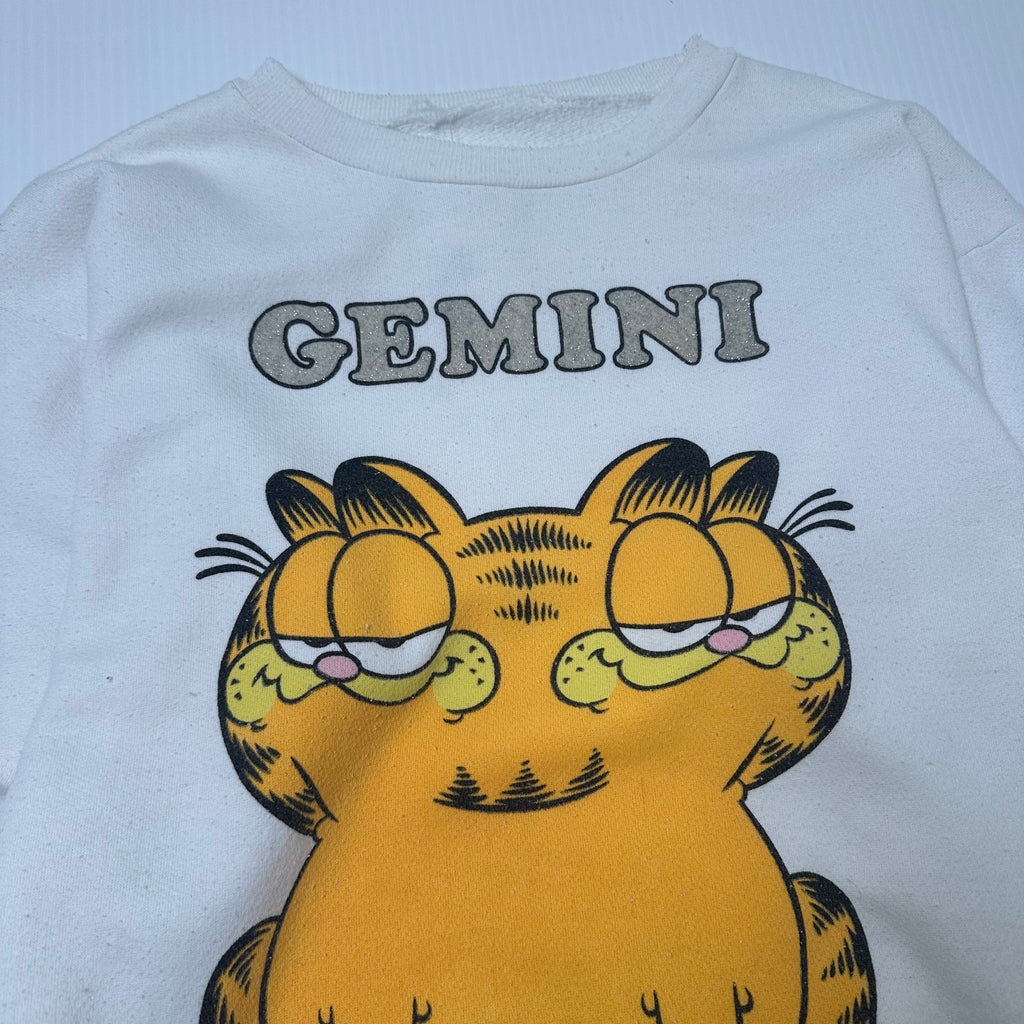 Vintage Garfield Gemini Star Sign Graphic Crewneck XS