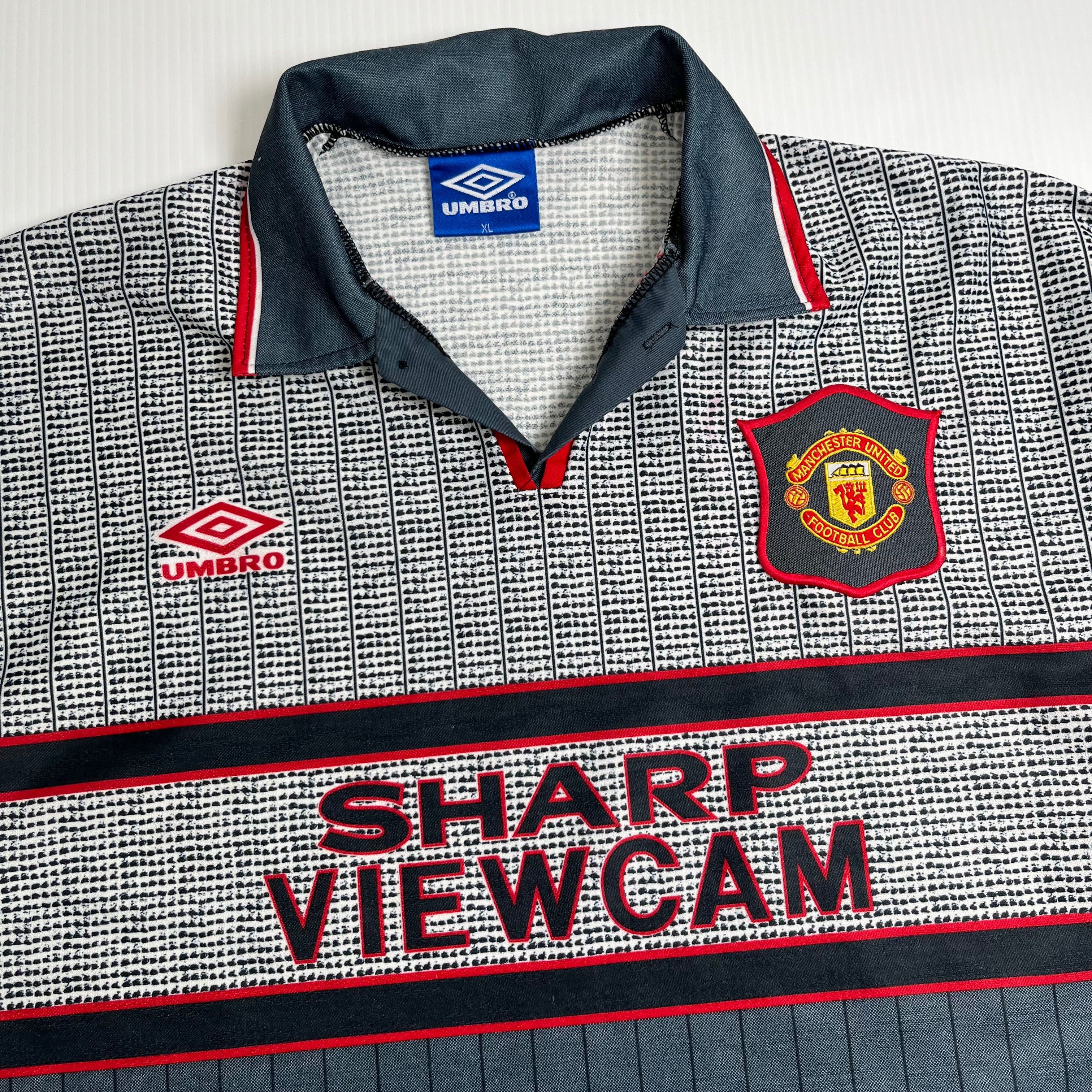 1995-96 Umbro Manchester United Away Kit XL