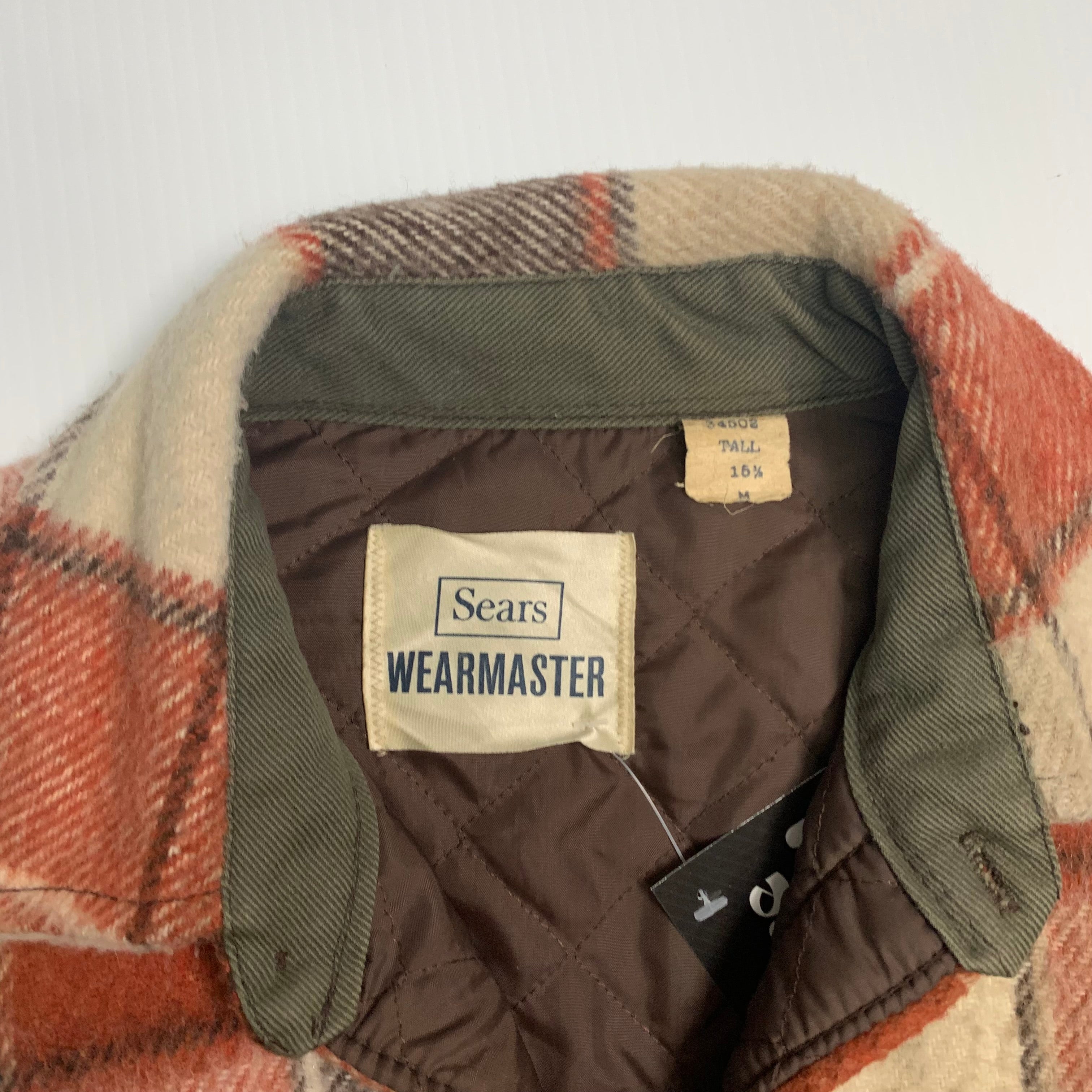 Vintage Orange Plaid Sears Shacket M
