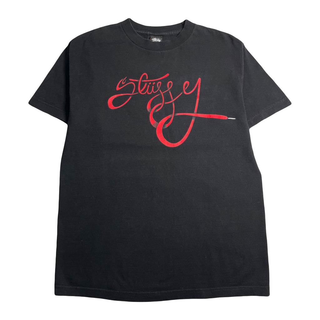 Stüssy Shoelace Logo Graphic Tee M