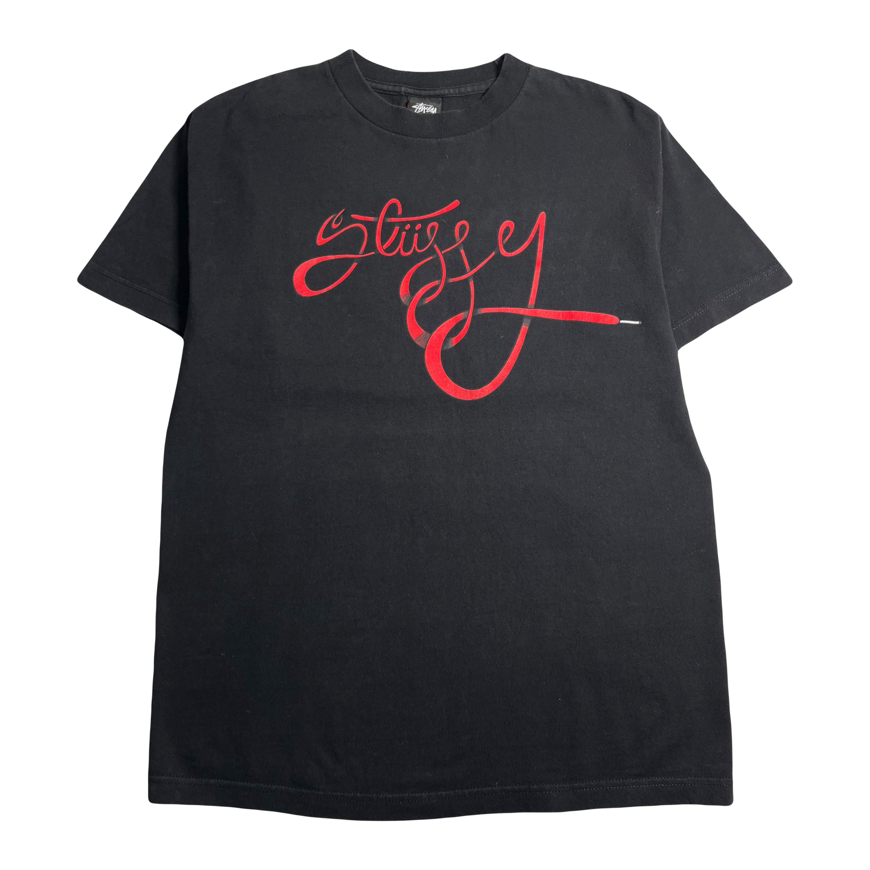 Stüssy Shoelace Logo Graphic Tee M