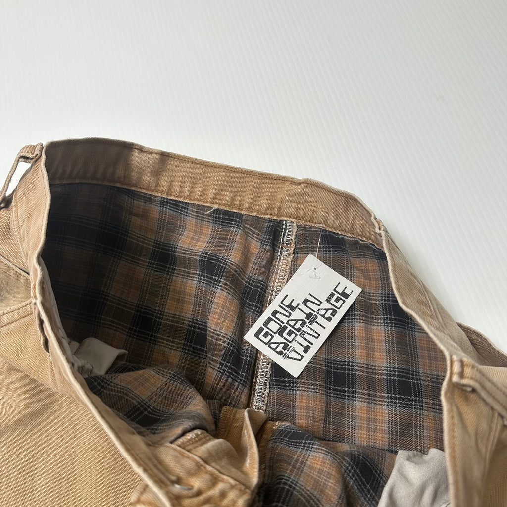 Vintage Carhartt Blanket Lined Carpenter Denim 34