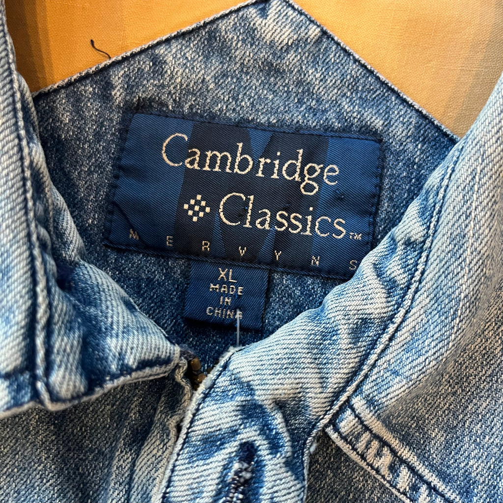 Vintage Cambridge Classics Full Zip Denim Jacket XL