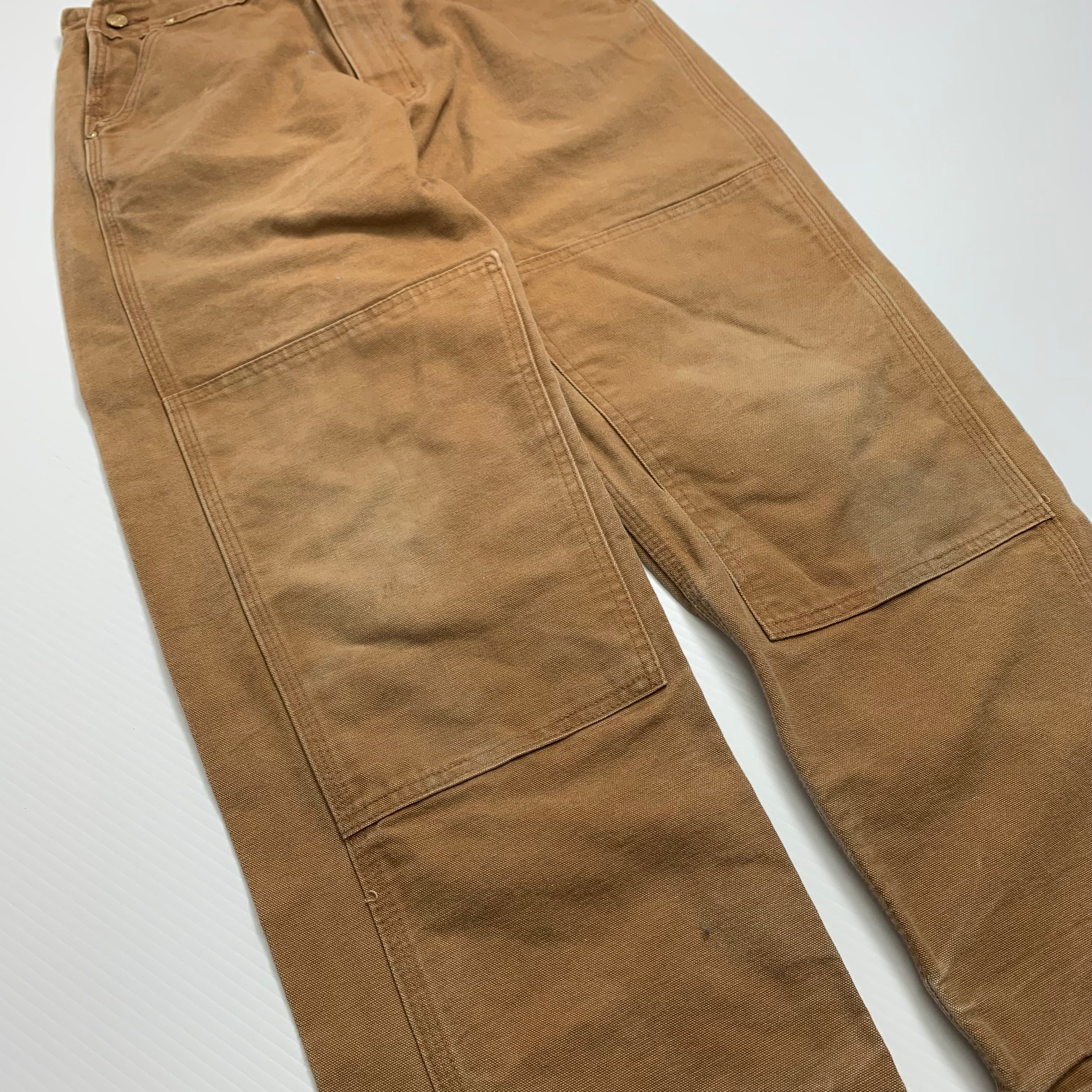 Vintage Faded Tan Carhartt Overalls 31x28.5