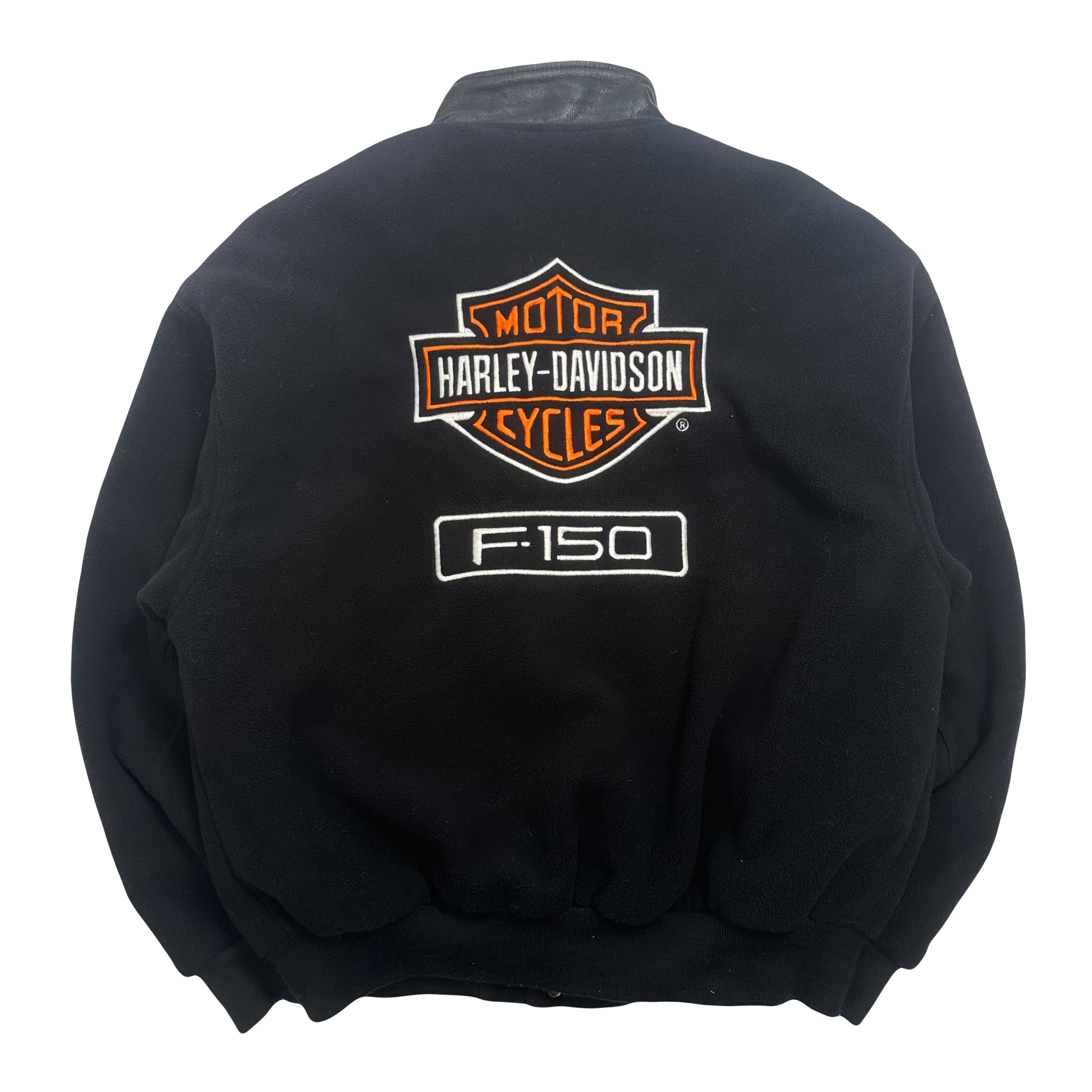 Vintage Harley Davidson F-150 Fleece Bomber Jacket S