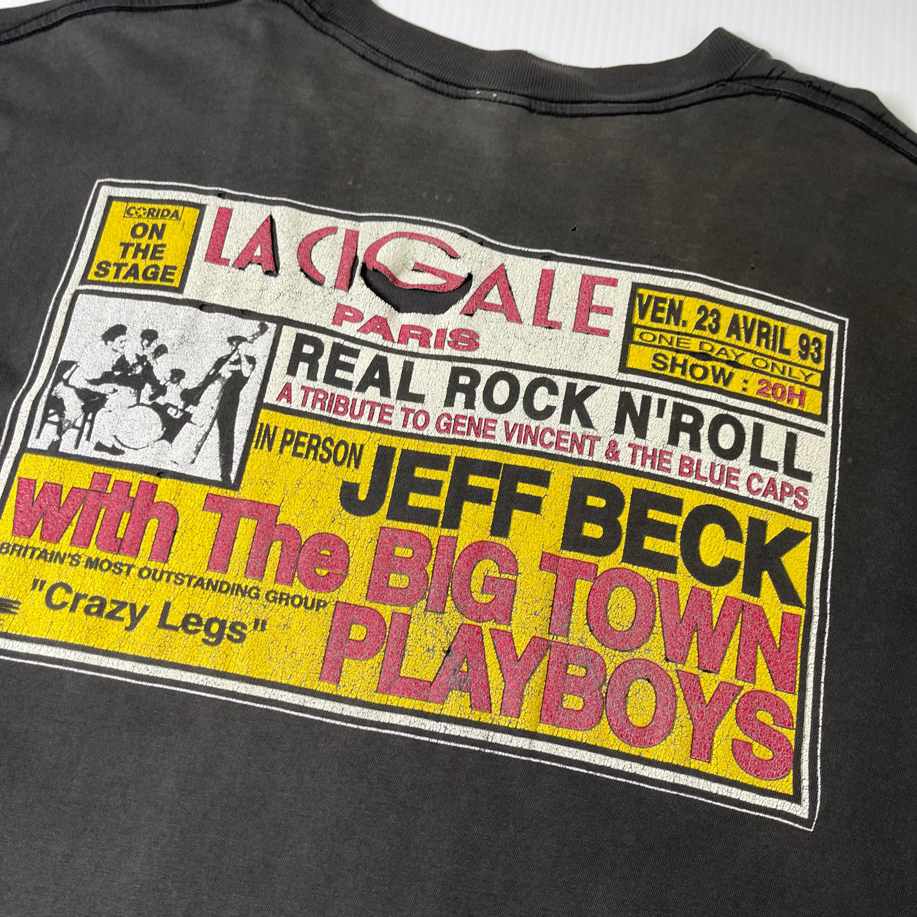 1993 Jeff Beck Big Town Playboys Crazy Legs Concert Tee XL