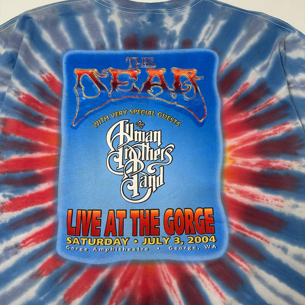 2004 Grateful Dead Wave That Flag Tie Dye Band Tee XL