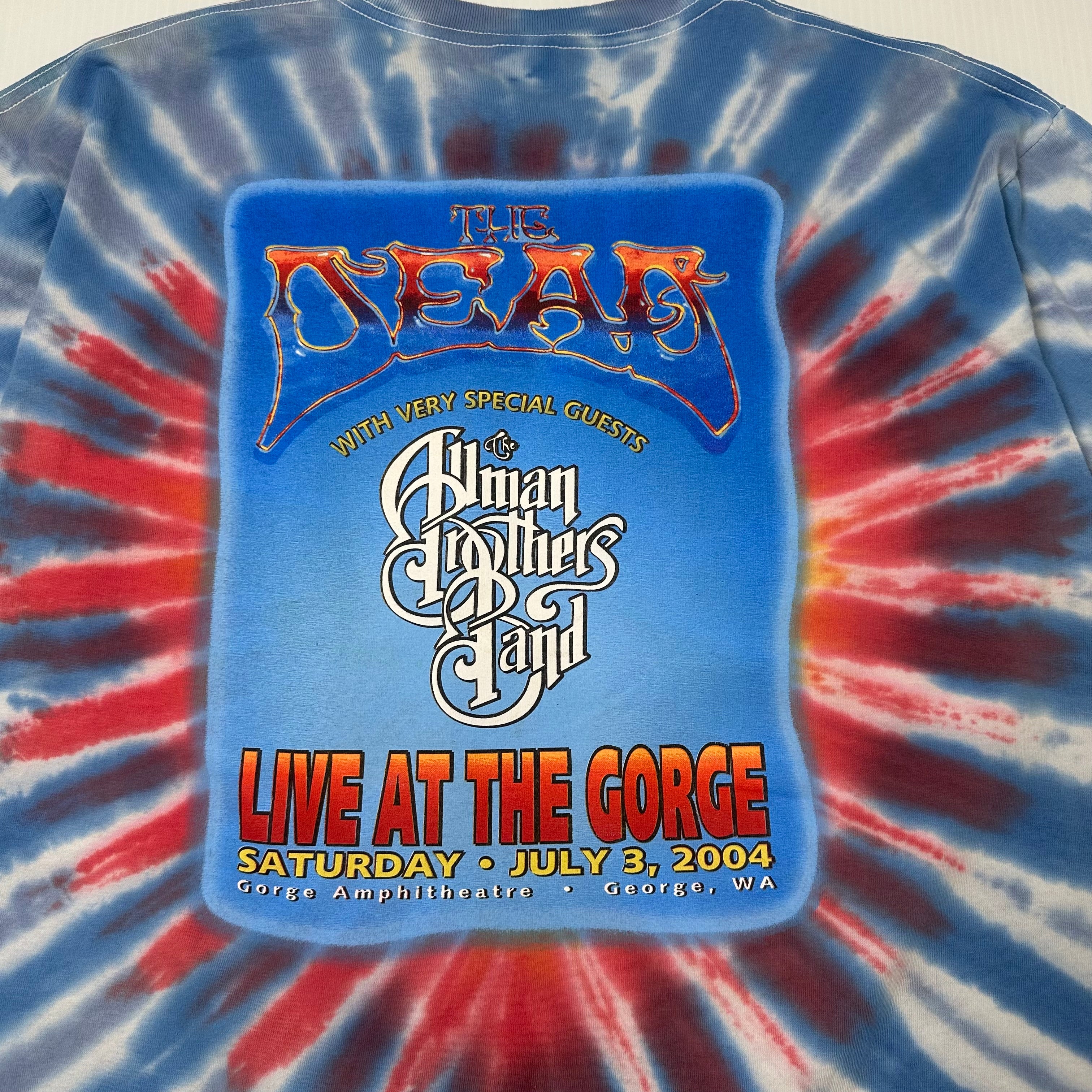 2004 Grateful Dead Wave That Flag Tie Dye Band Tee XL