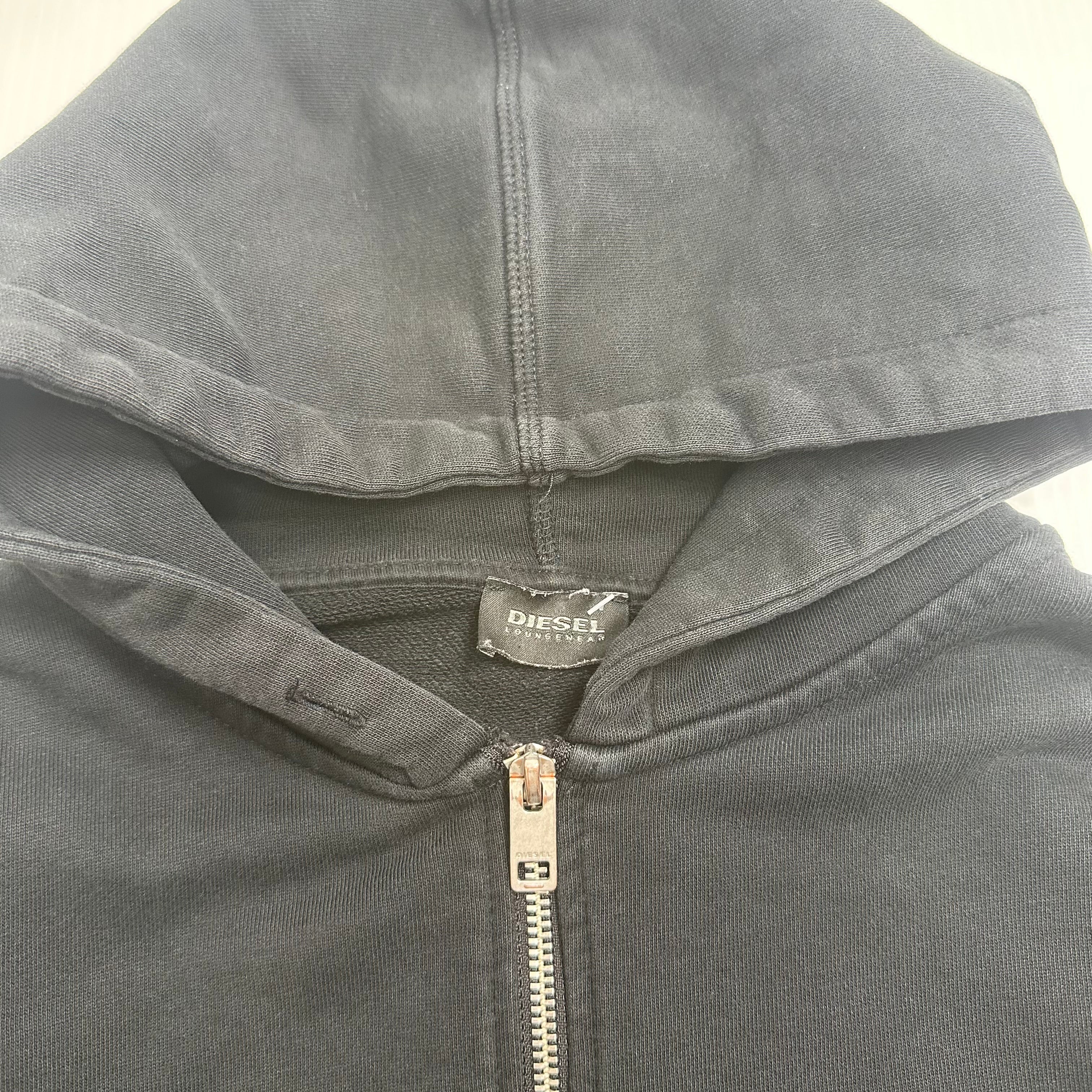 Diesel Loungewear Heavyweight Mini Logo Zip Hoodie S