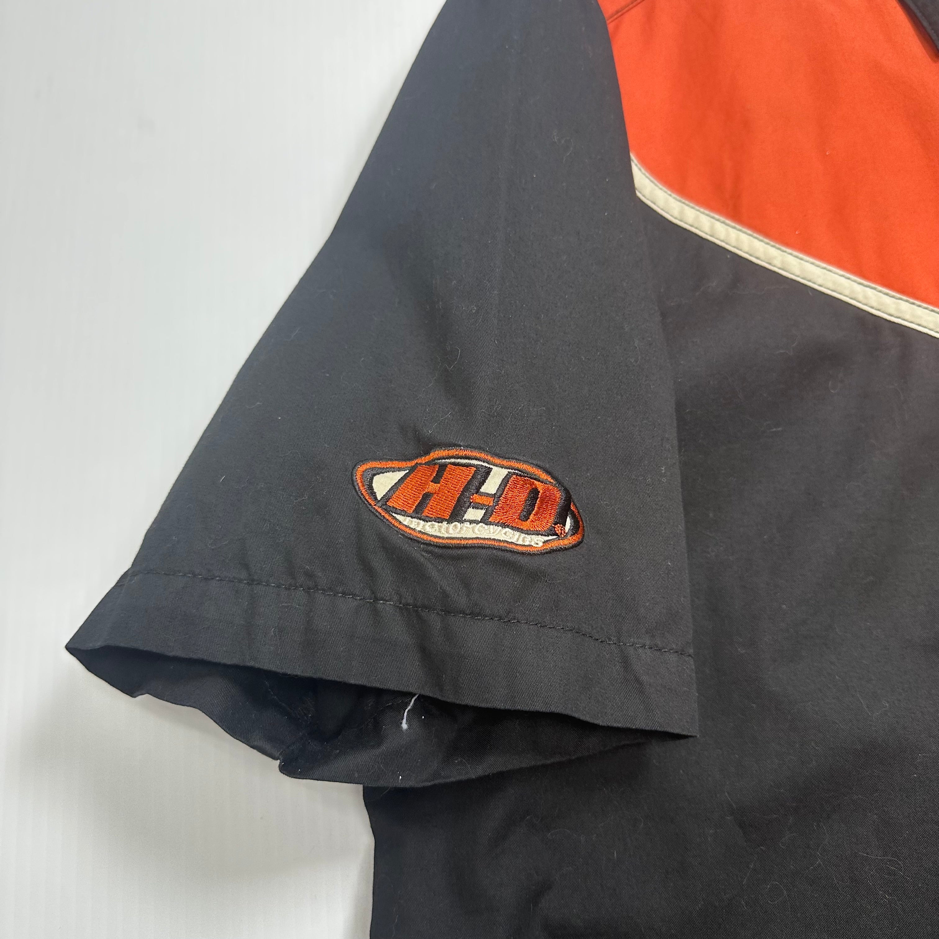 Harley Davidson Mechanic Short Sleeve Button Up Shirt XXL