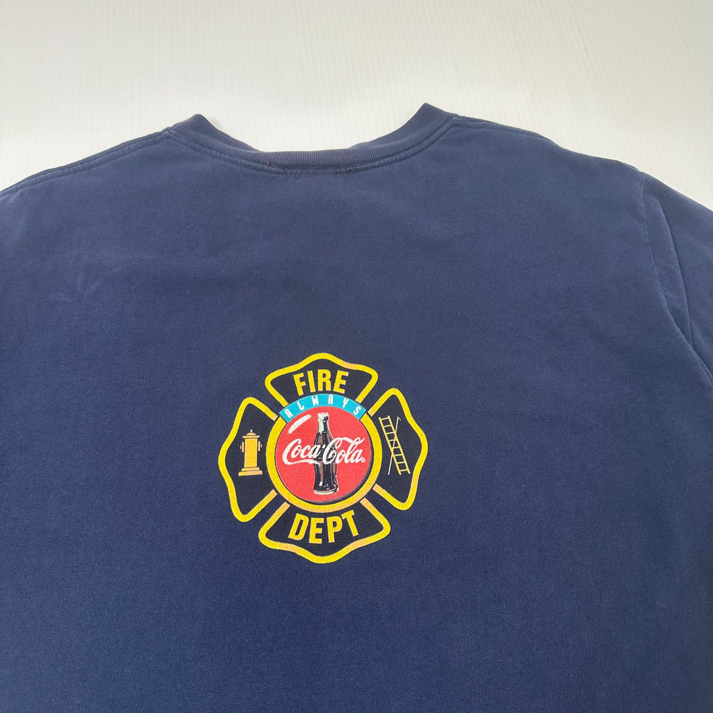 1996 Coca Cola Fire Dept. Polar Bear Graphic Tee XL