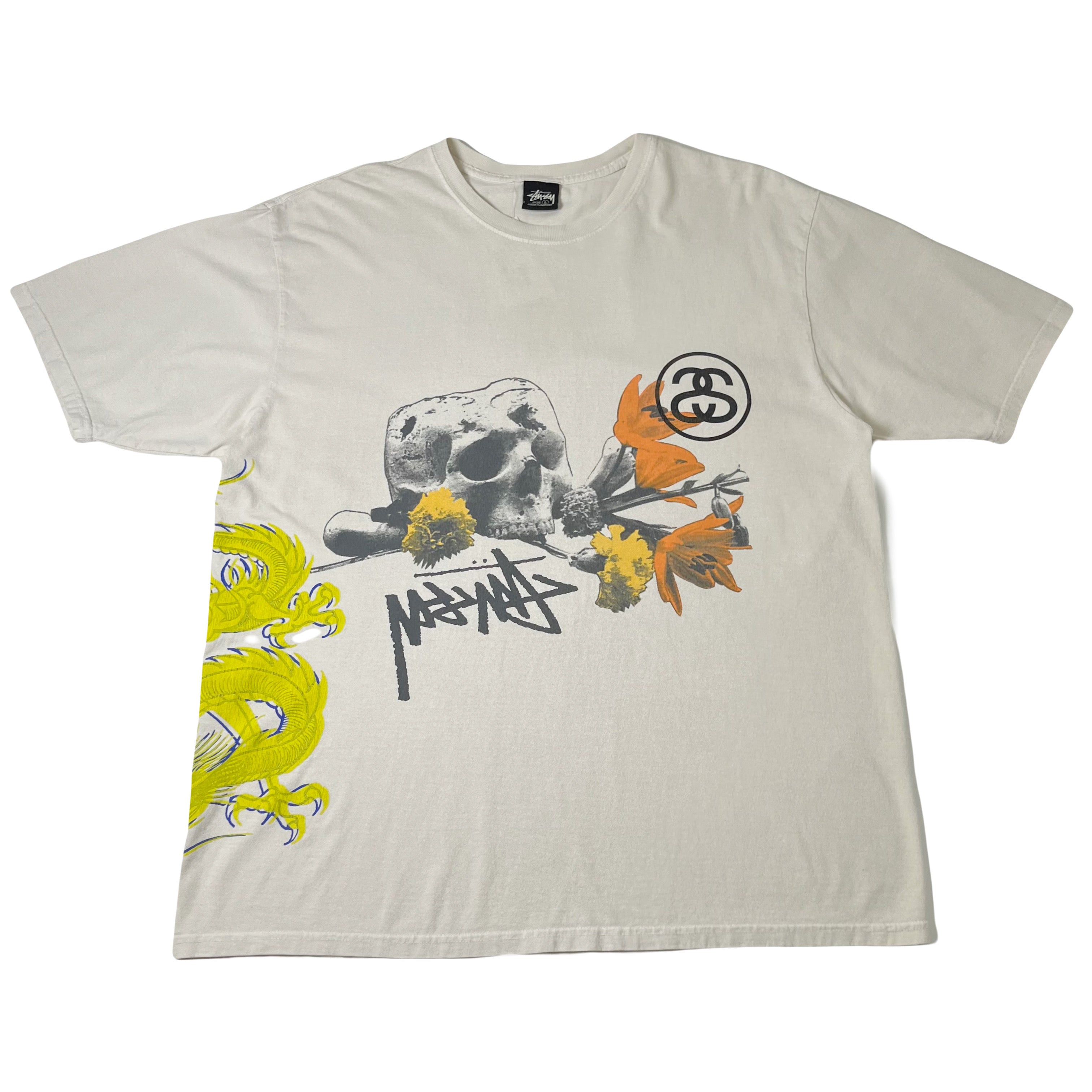 Stussy Strike Pigment Dyed Abstract Graphic Tee L