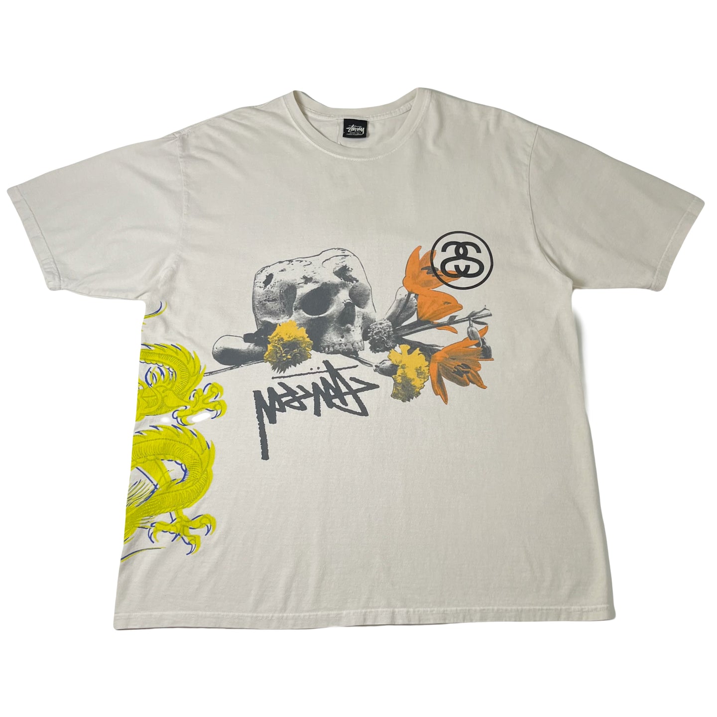 Stussy Strike Pigment Dyed Abstract Graphic Tee L