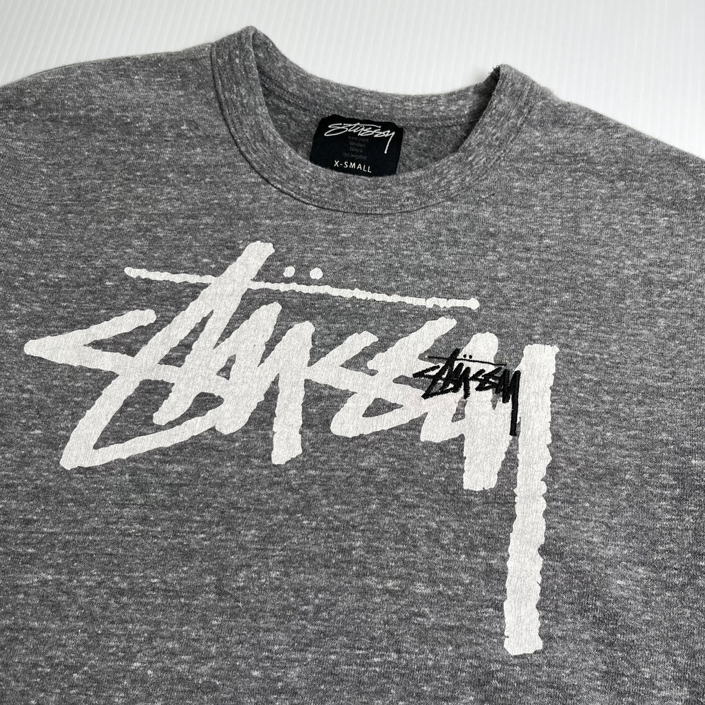 Stussy Double Logo Crewneck XS