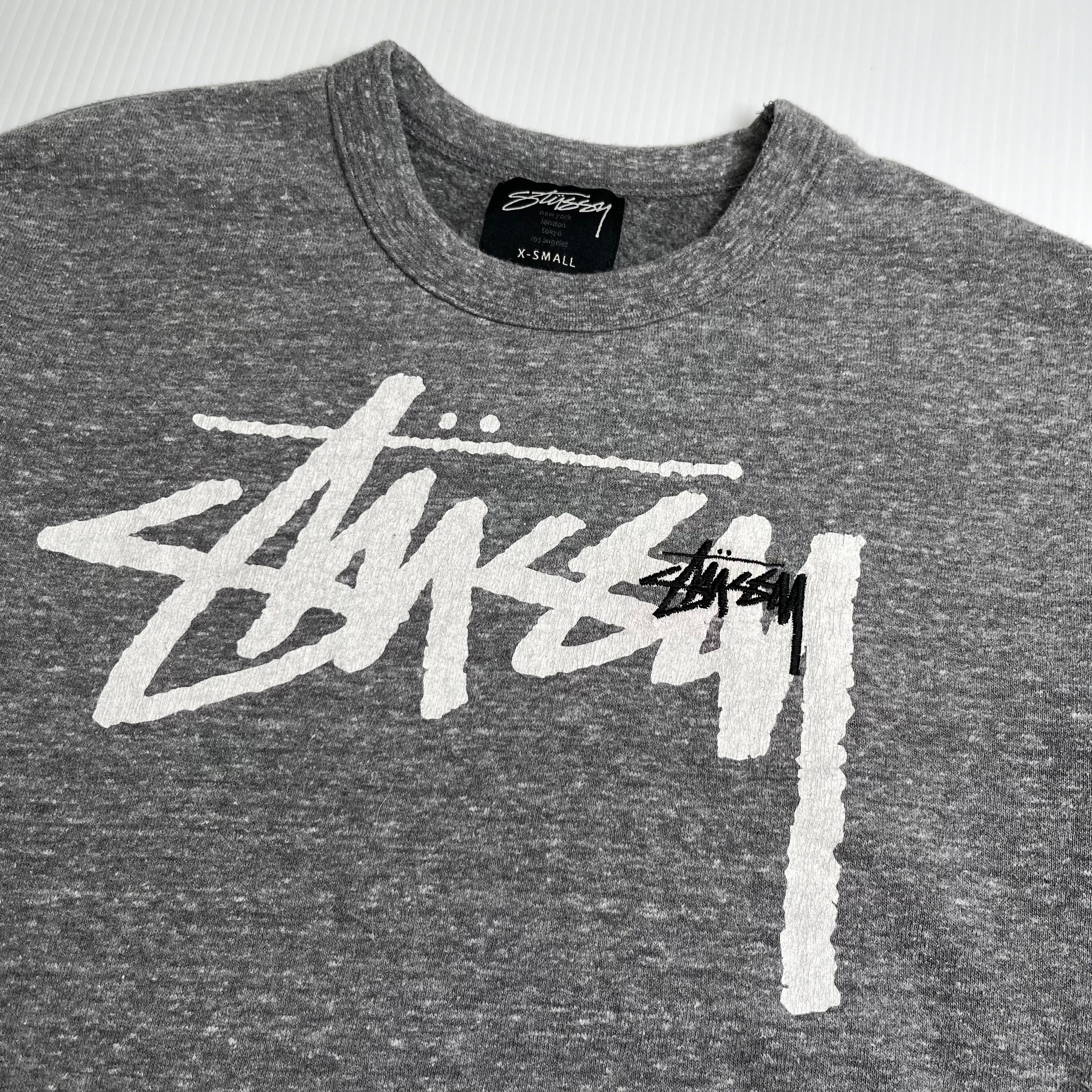 Stussy Double Logo Crewneck XS