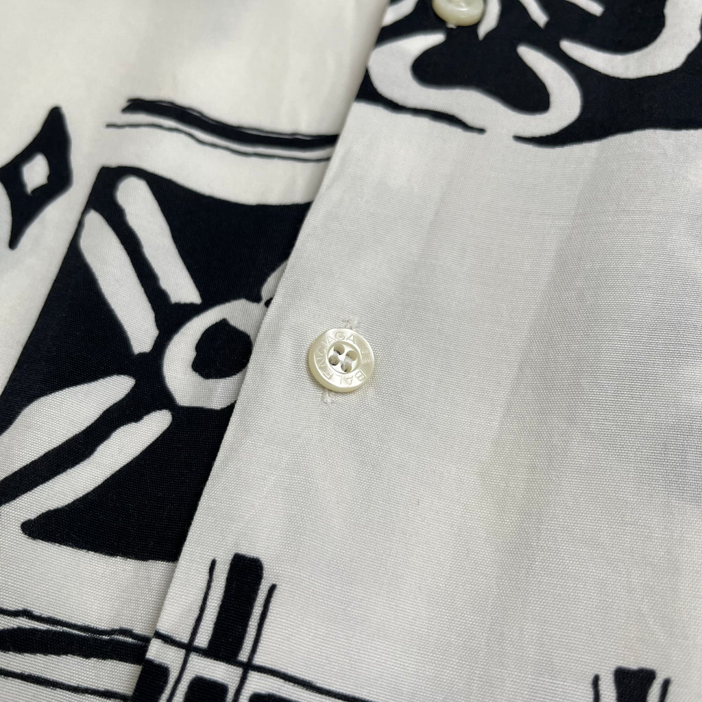 Vintage Cristobal Balenciaga Floral Short Sleeve Button Up XL