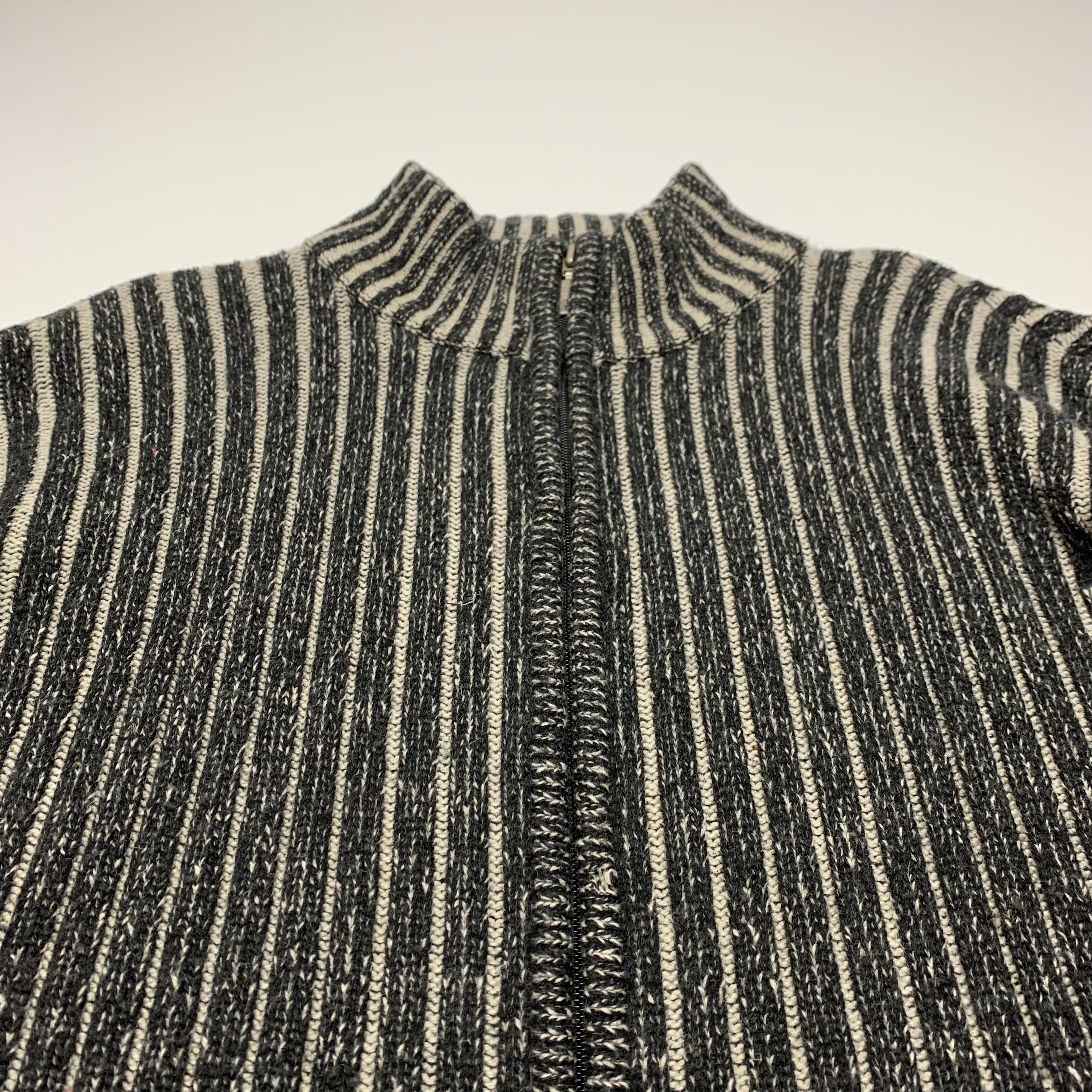 Depi Striped Full Zip Knit L