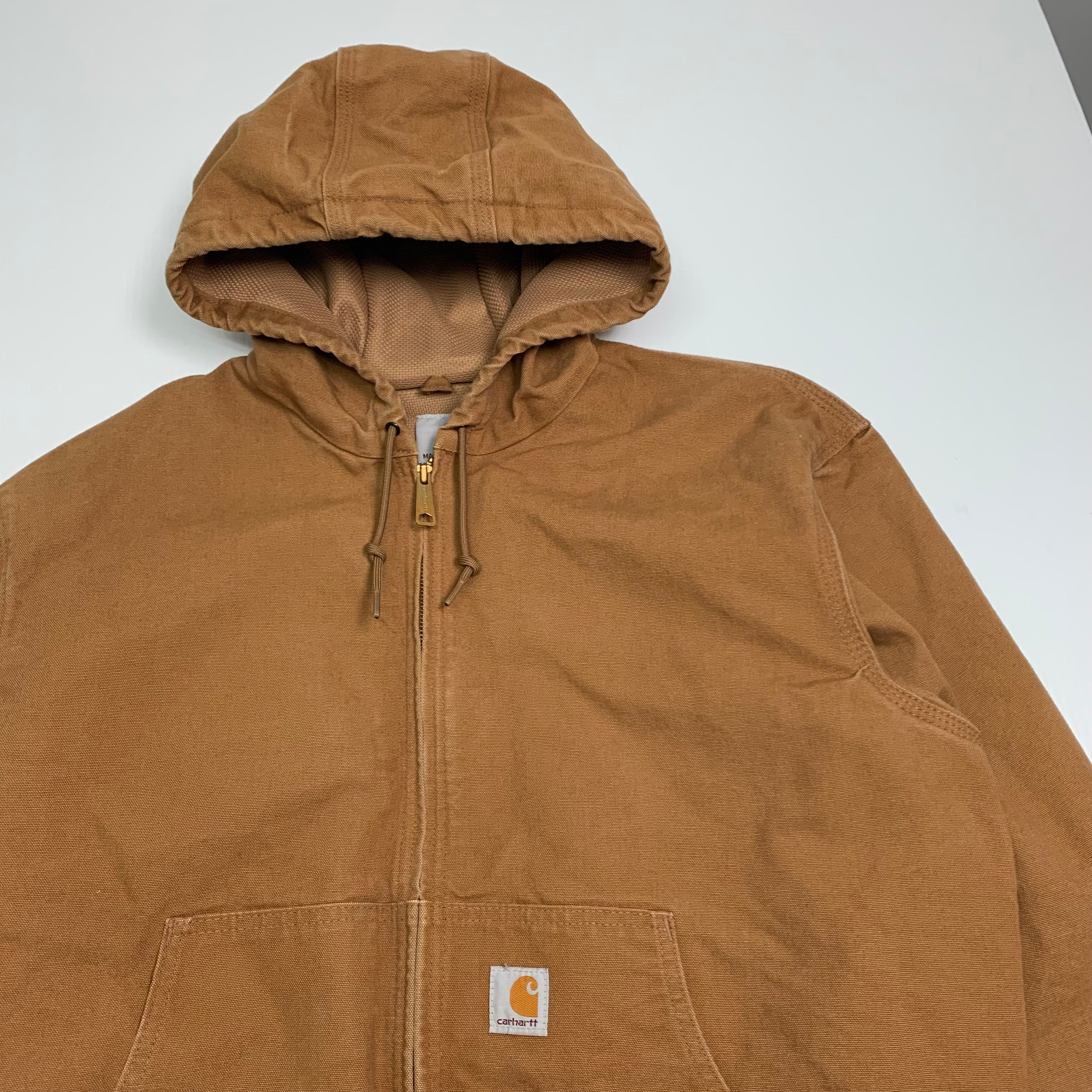 Carhartt Tan Hooded Jacket L