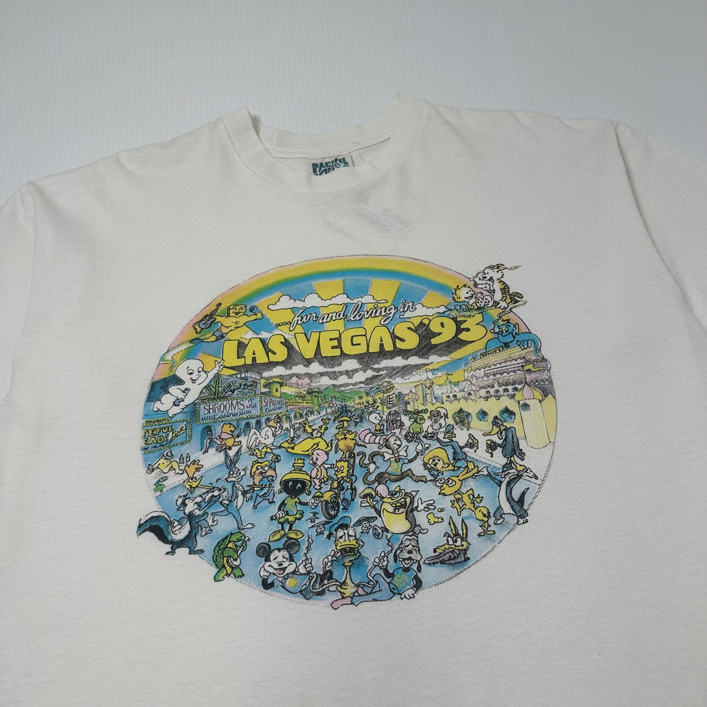 90s Fun And Loving In Las Vegas Cartoon Characters Parody Tee XL