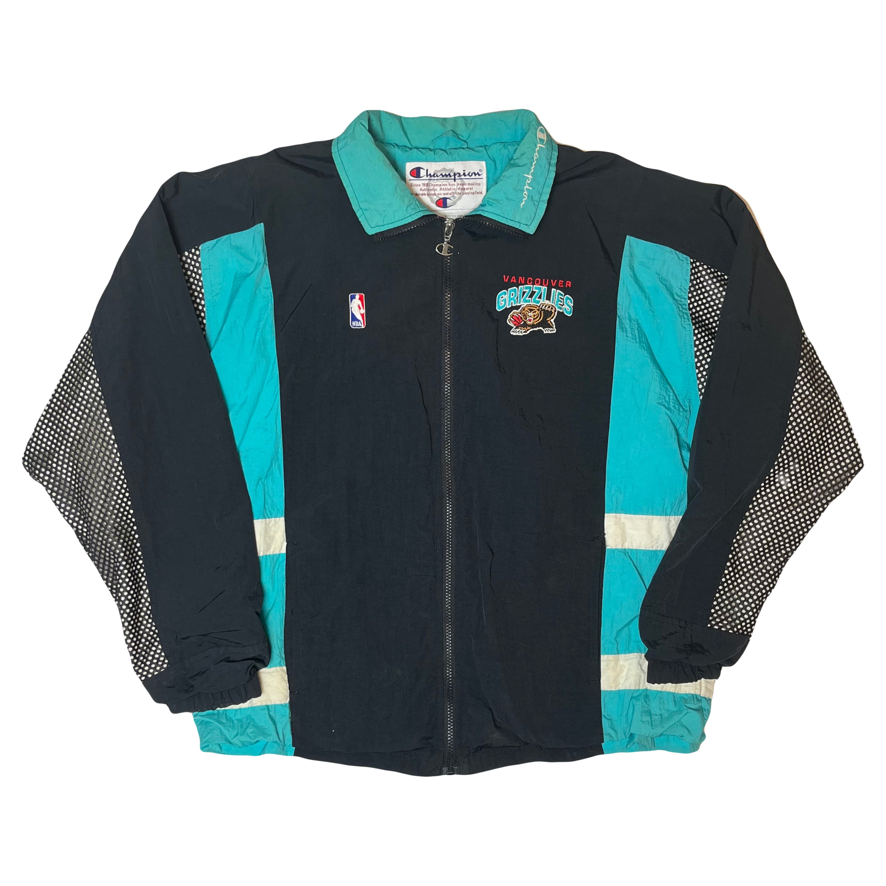 Vintage Champion Vancouver Grizzlies Windbreaker Jacket Women's XXL