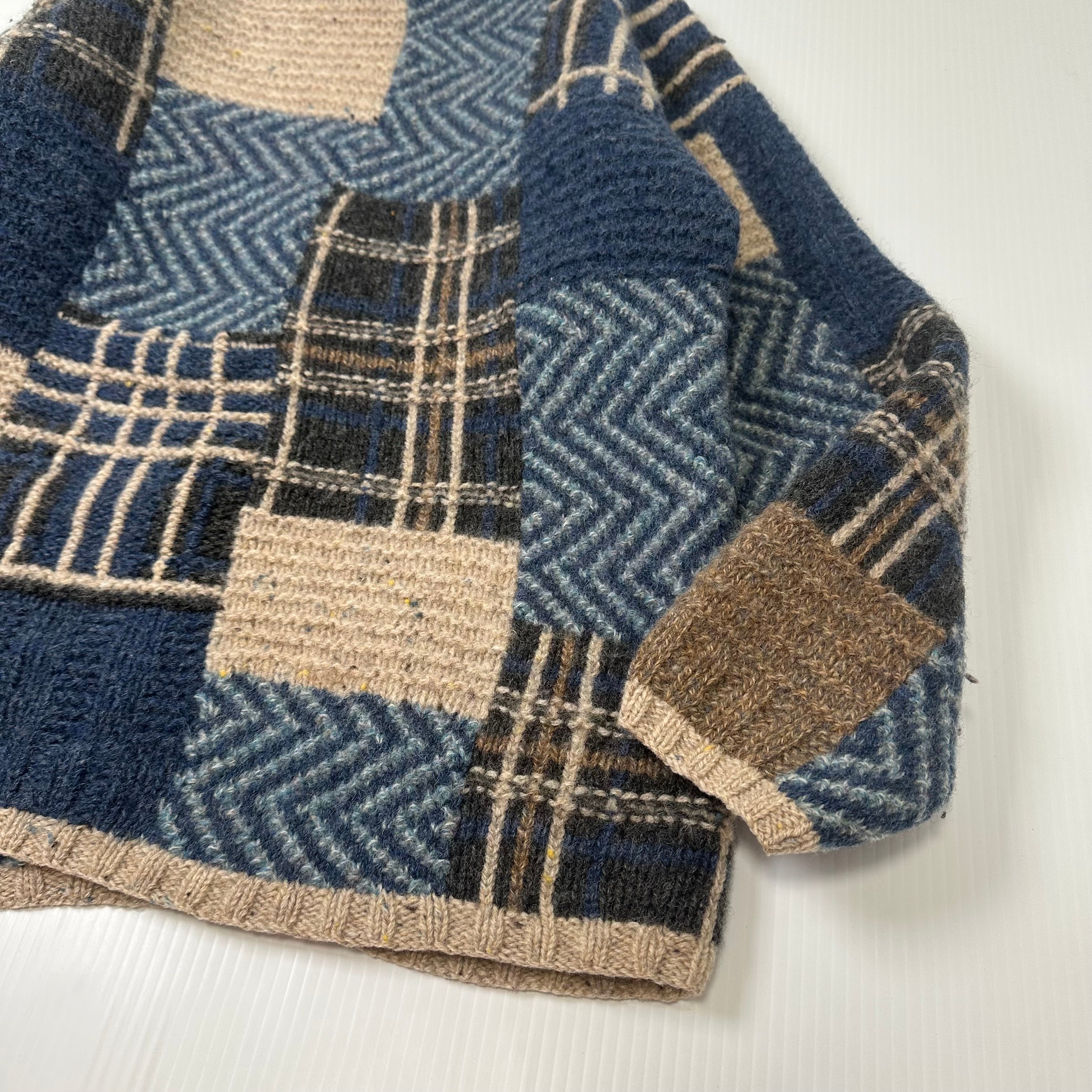 Vintage Entree Wool Pattern Sweater S