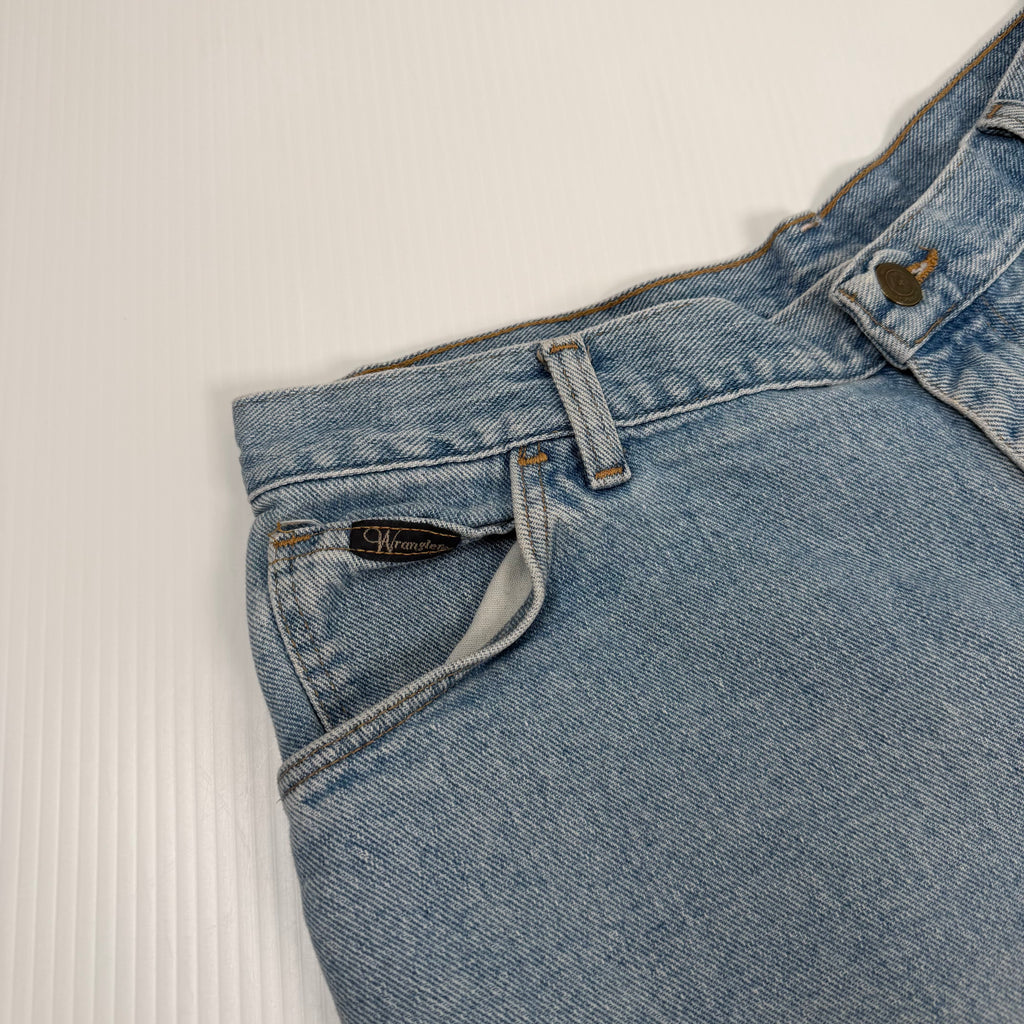 Vintage Wrangler Light Wash Denim Shorts Women's 16