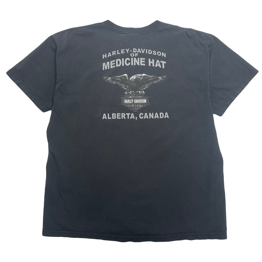 2004 Harley Davidson Medicine Hat Eagle Tee XXL