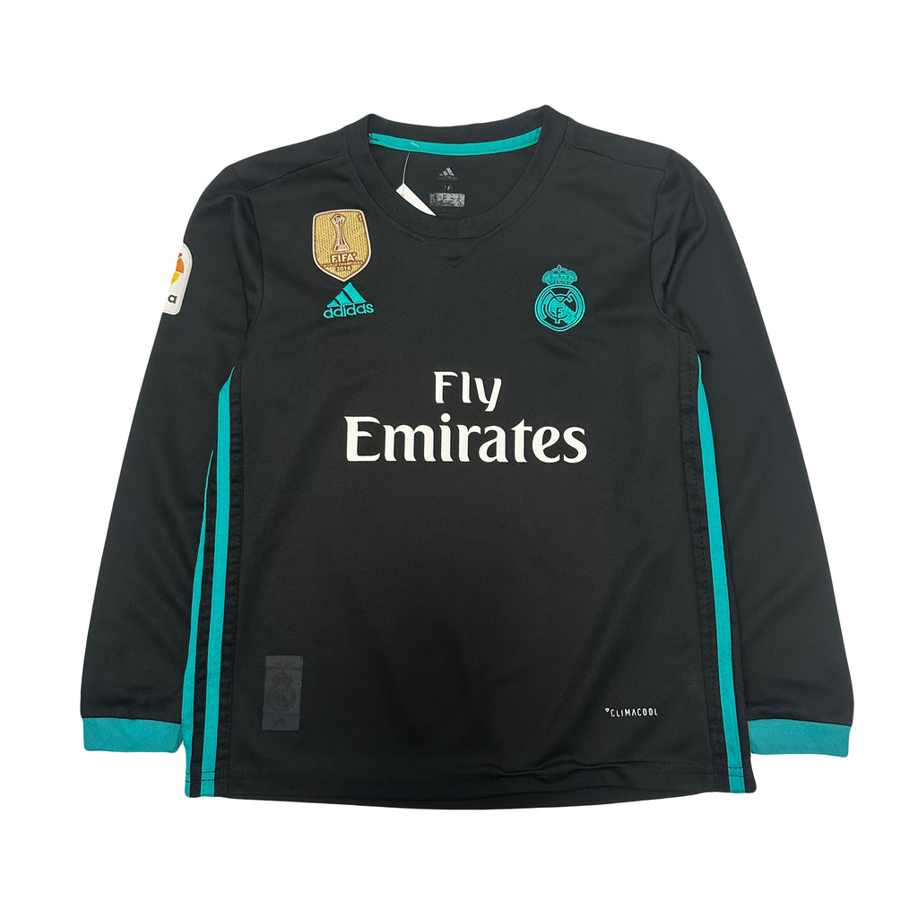 2017-18 Adidas Real Madrid Zidane #5 Away Kit Youth L