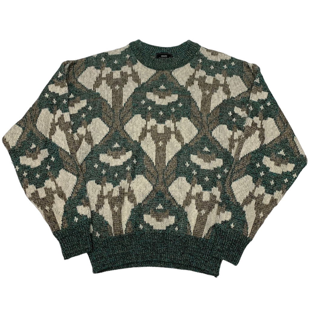 Sears Patterned Knit Sweater L