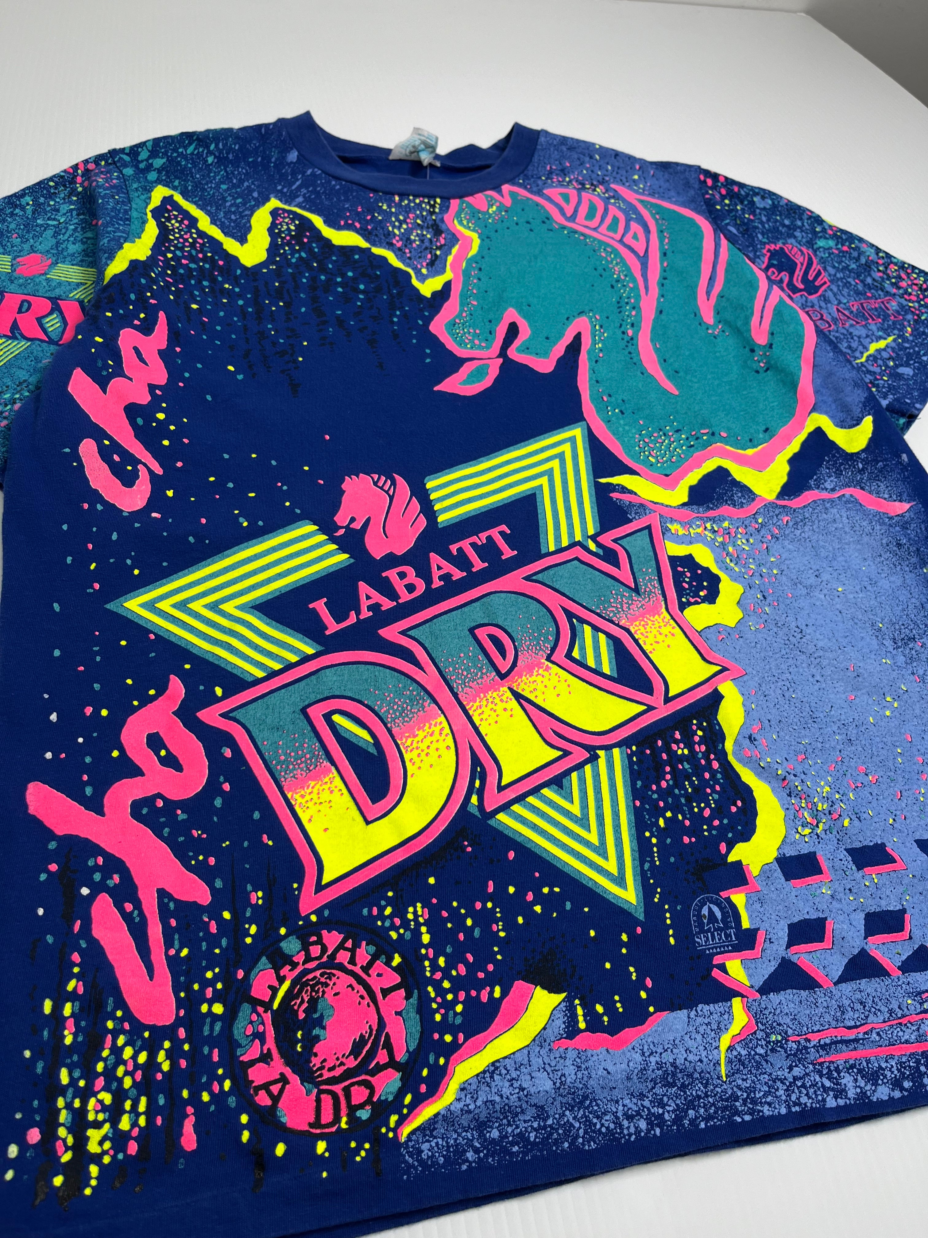 90s Labatt Dry Beer AOP Tee L/XL