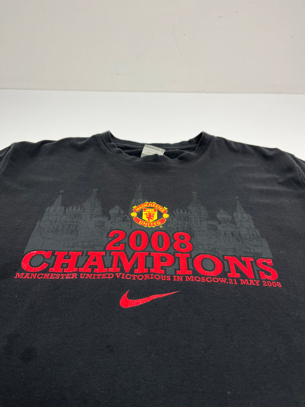 08’ Champs Manchester United Nike Tee L