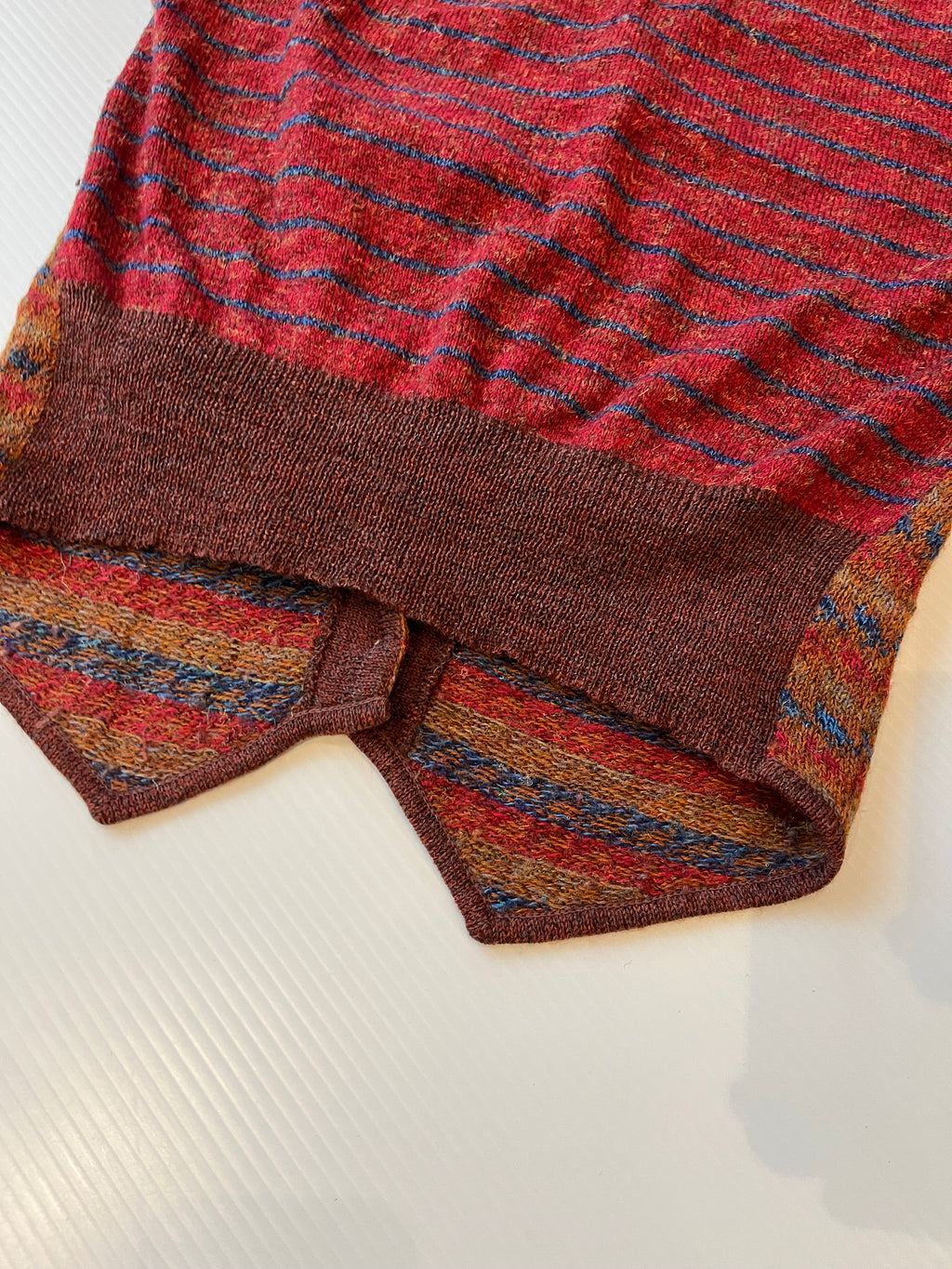 Vintage Holt Renfrew Patterned Sweater Vest S