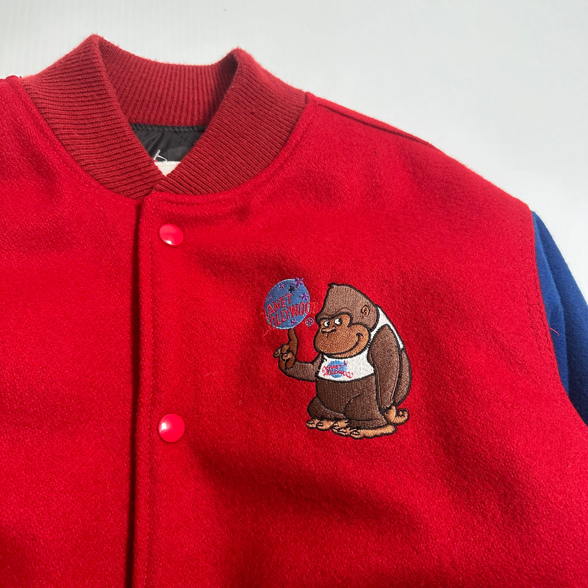 Vintage Planet Hollywood Wool Letterman Jacket Youth XL