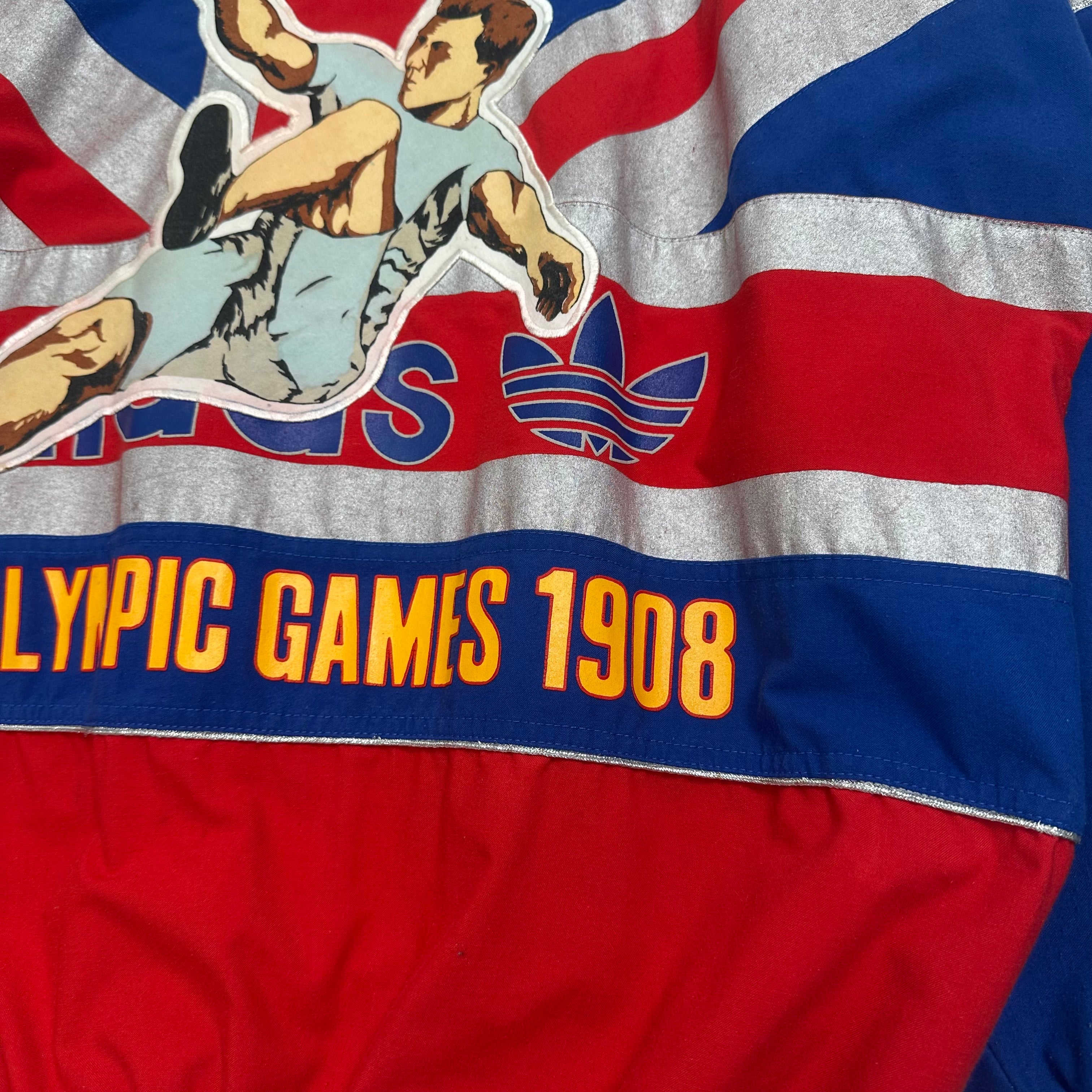 80s Adidas Olympic Games London AOP Crewneck L