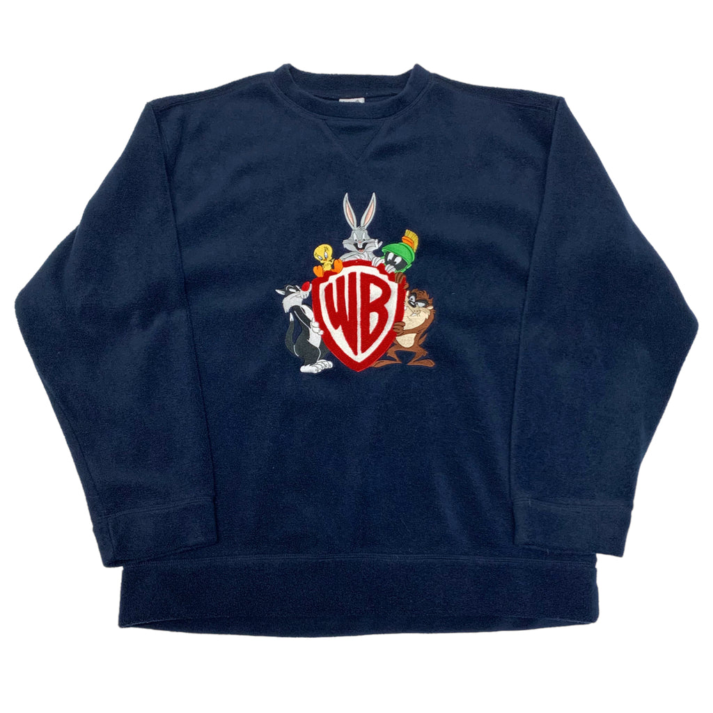 Y2K Fleece Warner Brothers Crewneck M