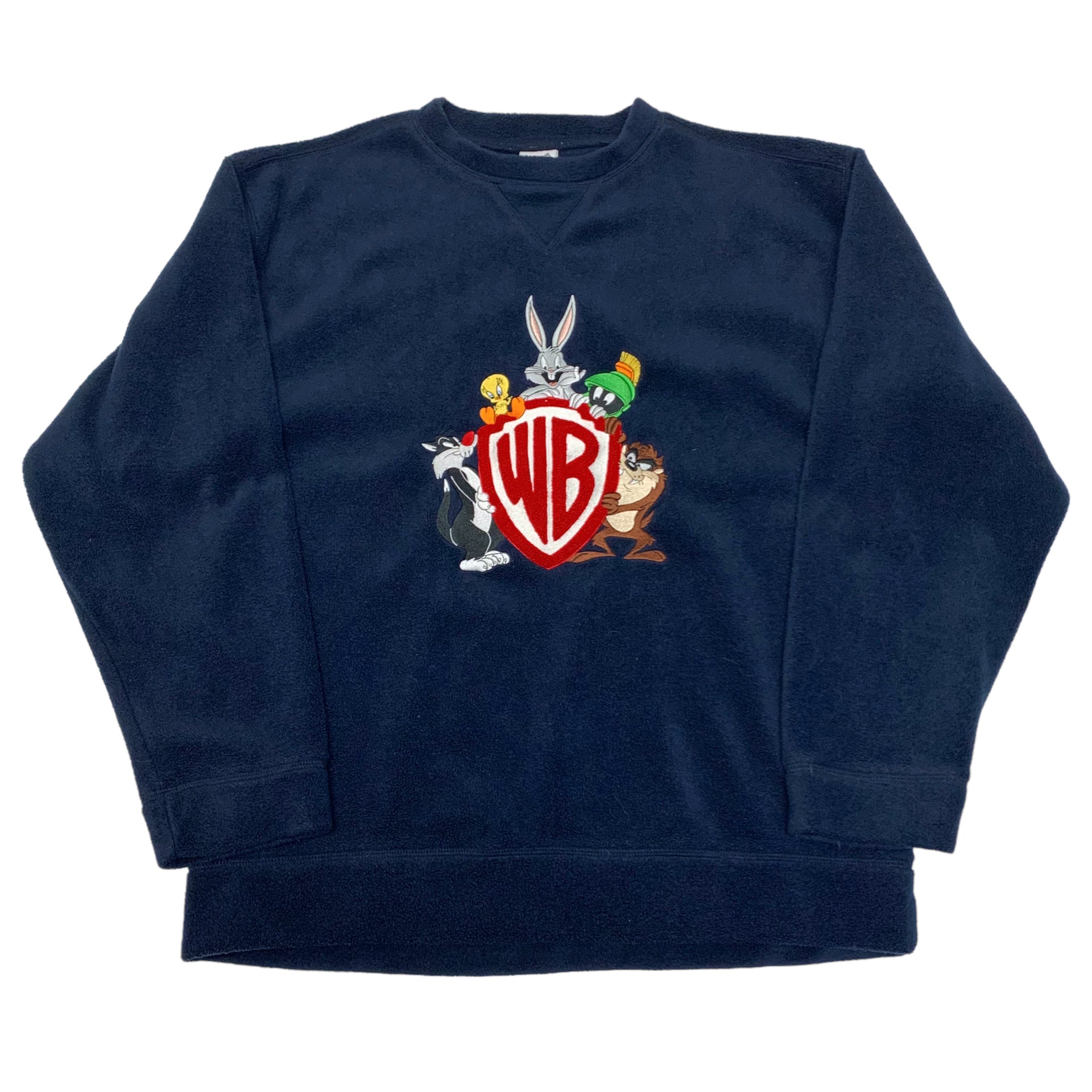 Y2K Fleece Warner Brothers Crewneck M