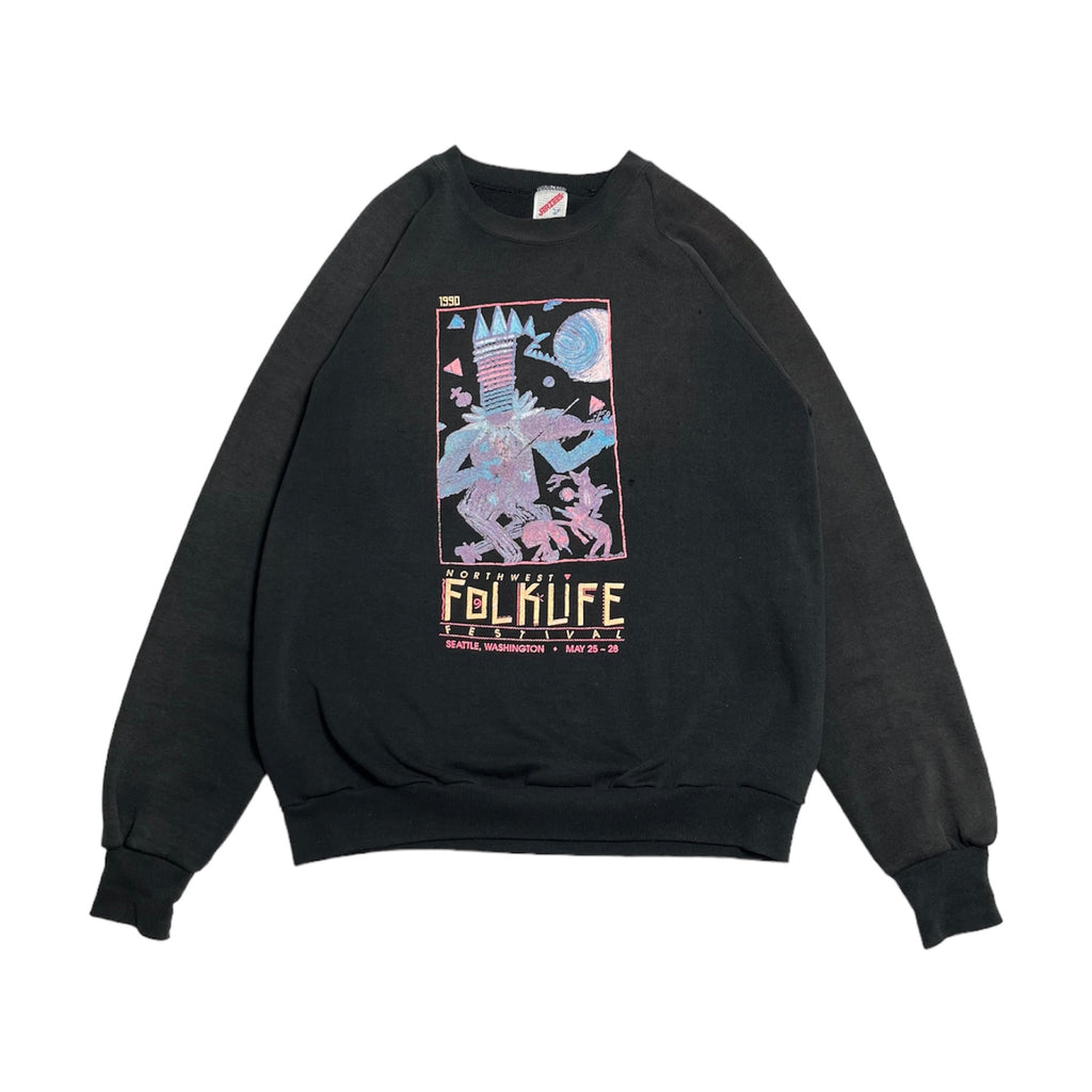 1990 Northwest Folklife Festival Crewneck L